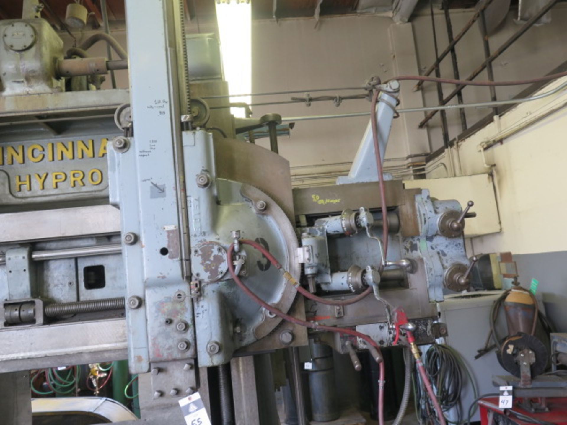 Cincinnati Hypro 52” Vertical Boring Mill s/n 6261 w/ Cincinnati Controls, 57” Swing, SOLD AS IS - Image 5 of 16