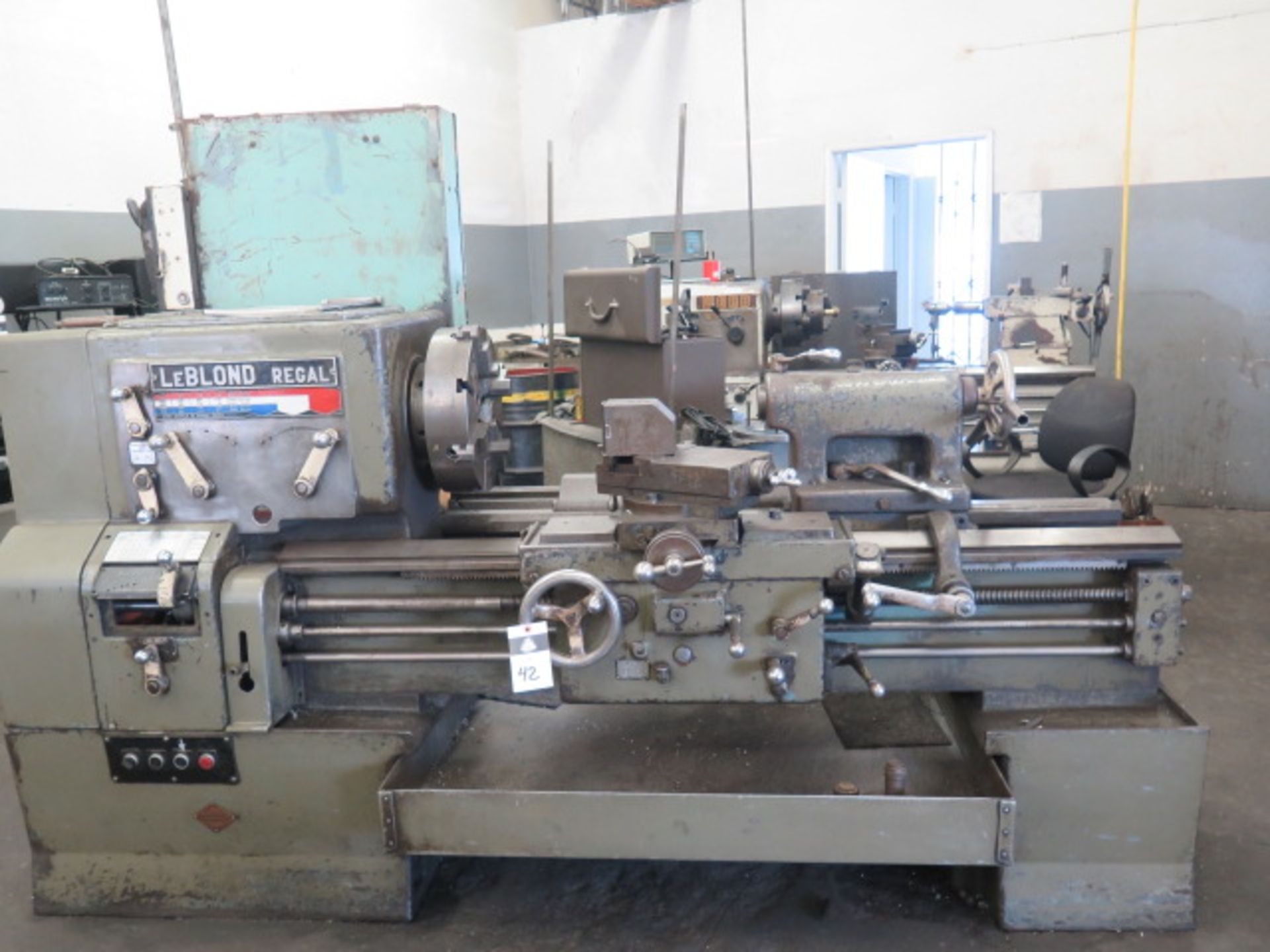 LeBlond Regal 22” x 40” Geared Head Lathe s/n 2F513 w/ 19-1500 RPM, Taper Attachment, SOLD AS IS