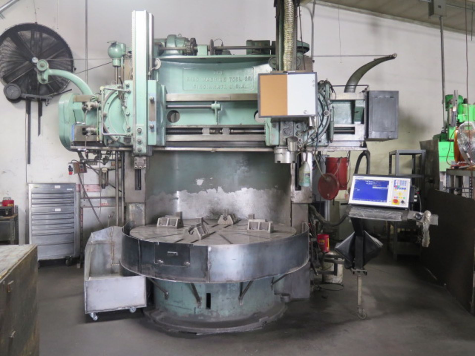 King 71” CNC Vertical Boring Mill s/n 1130 w/ Centroid T400 CNC Controls, 76” Max Swing, SOLD AS IS - Image 21 of 21