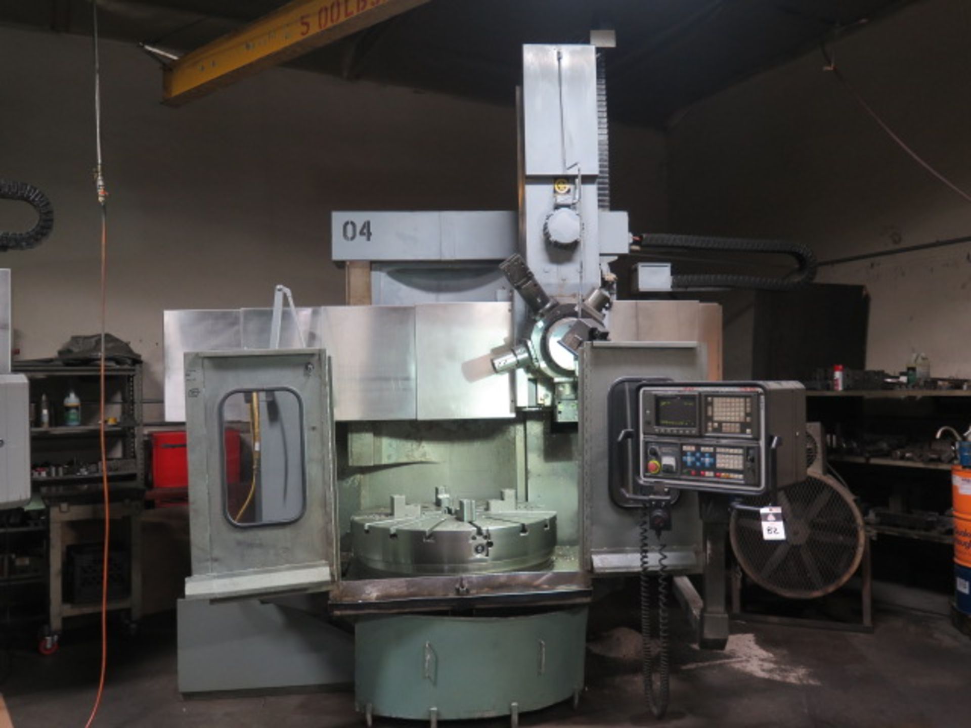 Giddings & Lewis 46” CNC Vertical Turret Lathe w/ Fanuc Series 0-T Controls New Century, SOLD AS IS