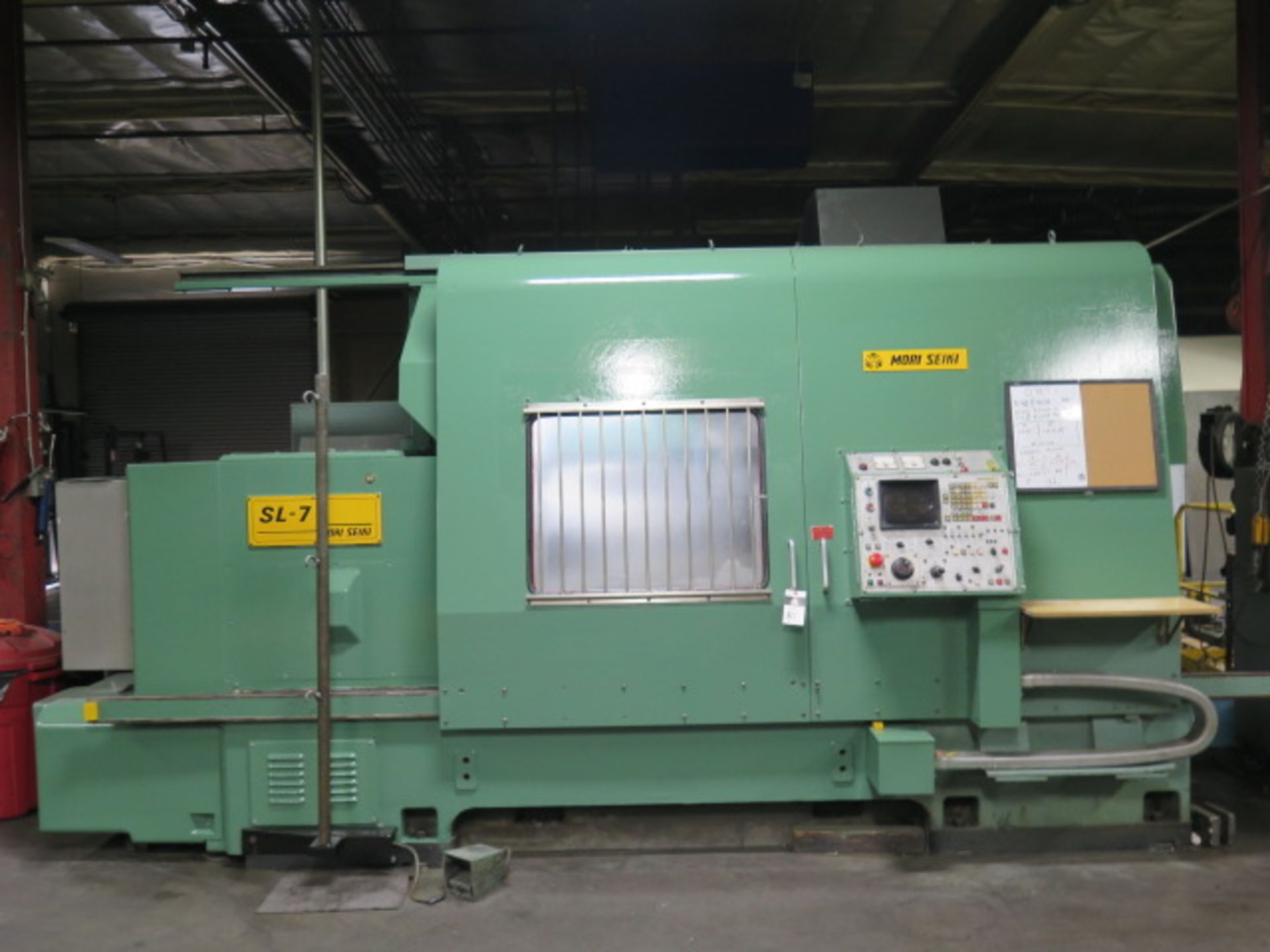 Mori Seiki SL-7C CNC Turning Center s/n 2300 w/ Fanuc System 6T Controls, 12-St Turret, SOLD AS IS