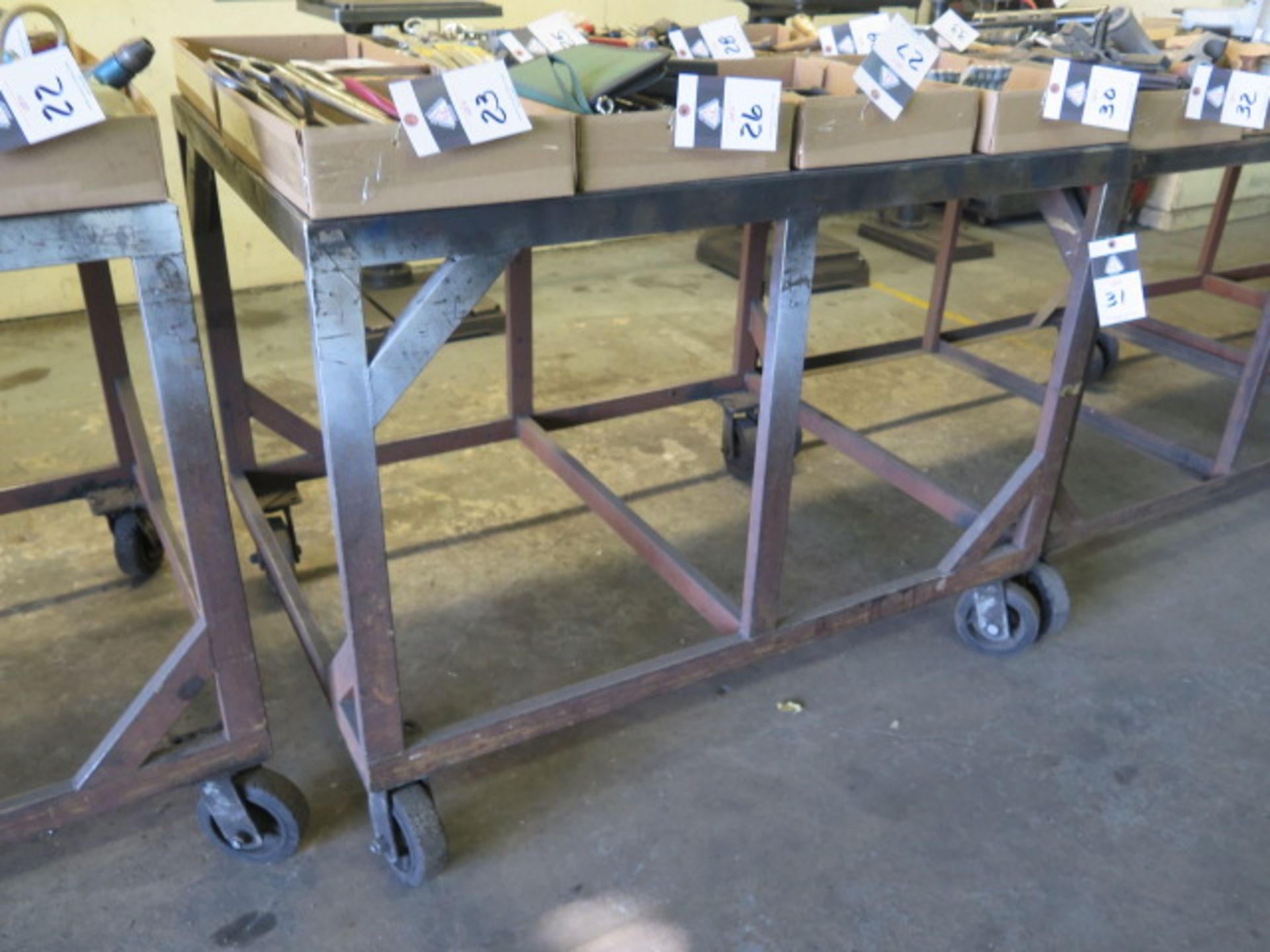 36" x 48" Steel Rolling Tables (4) (SOLD AS-IS - NO WARRANTY) - Image 2 of 2
