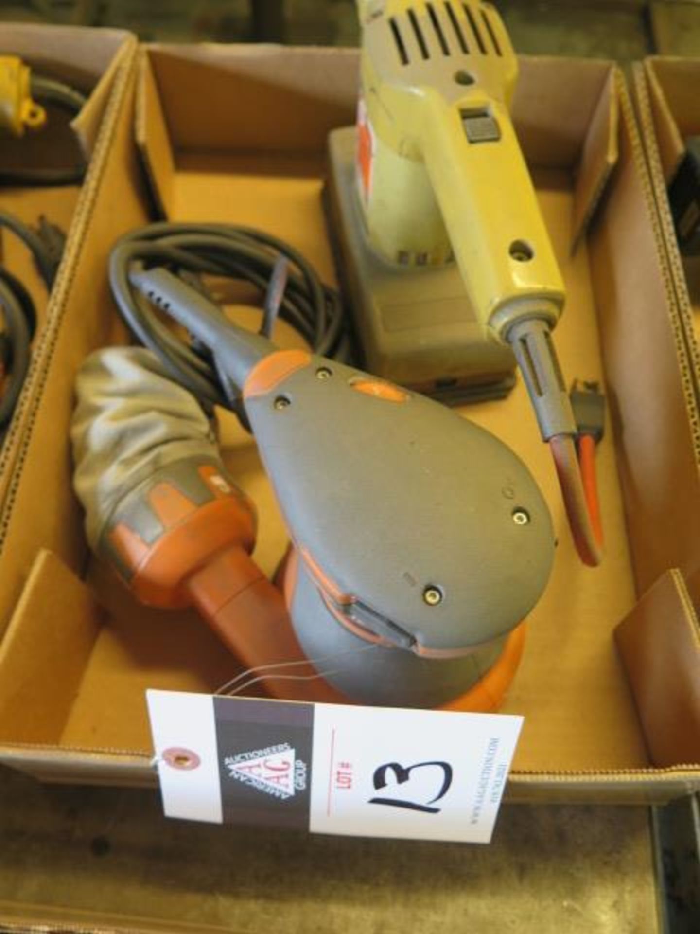 Rigid Orbital Sander and Black & Decker Pad Sander (SOLD AS-IS - NO WARRANTY)