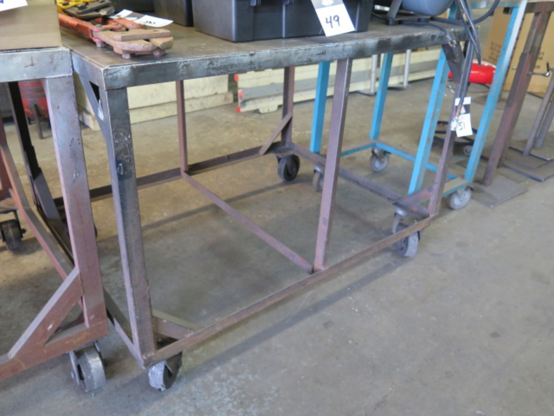 36" x 48" Steel Rolling Tables (3) (SOLD AS-IS - NO WARRANTY) - Image 2 of 2