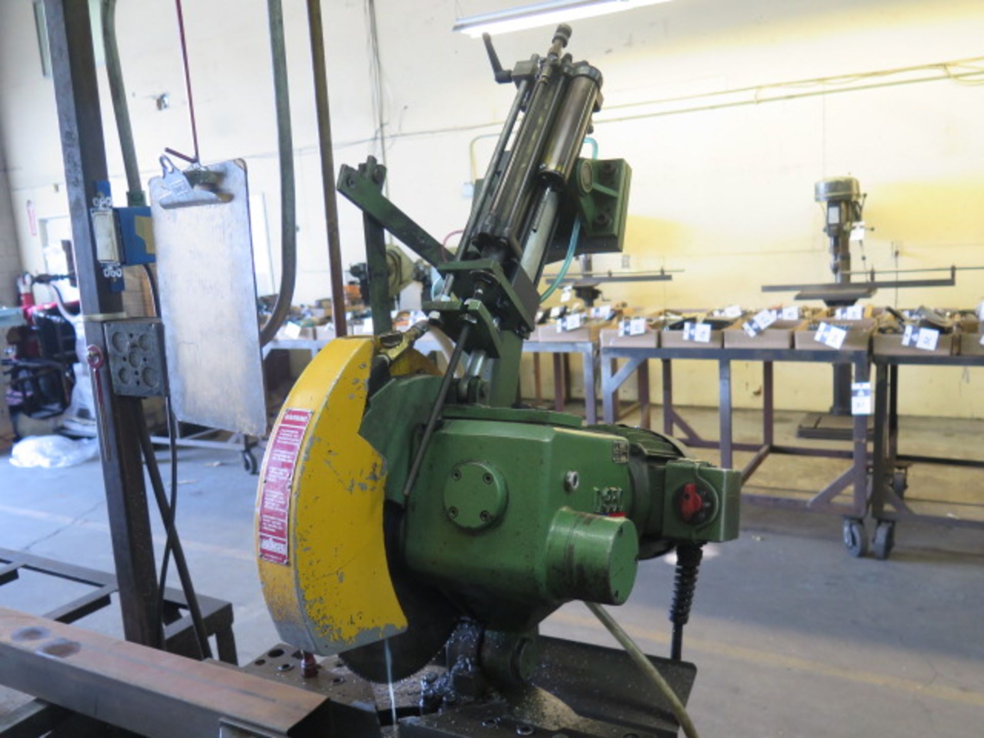 Doringer D350 Automatic Miter old Saw s/n 21998 w/ Pneumatic Clamping and Down Feed, 2-Speeds, - Image 2 of 8