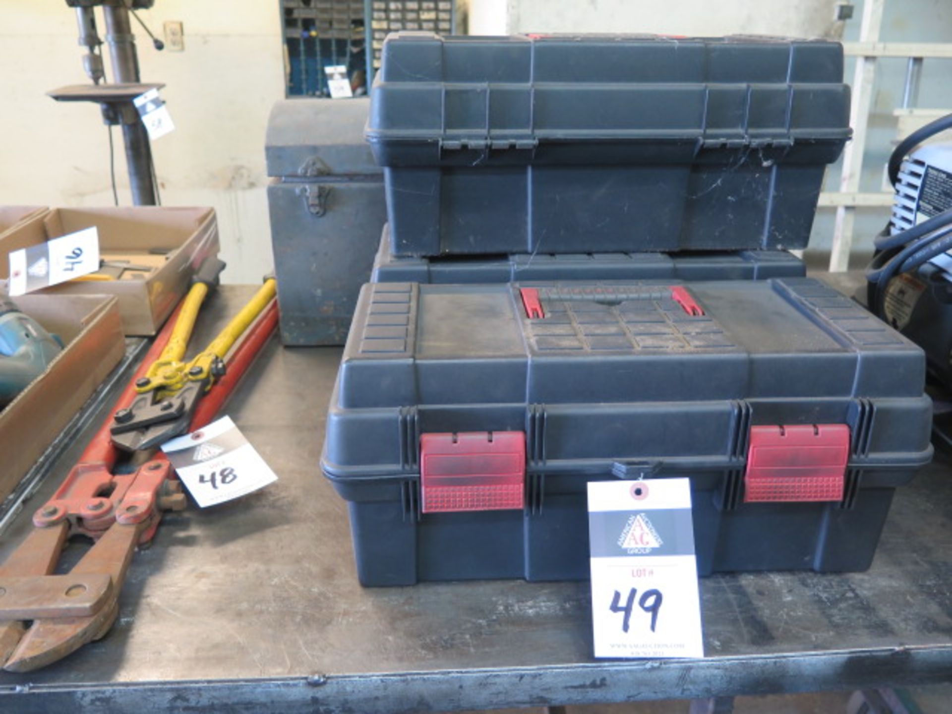 Tool Boxes (4) (SOLD AS-IS - NO WARRANTY)