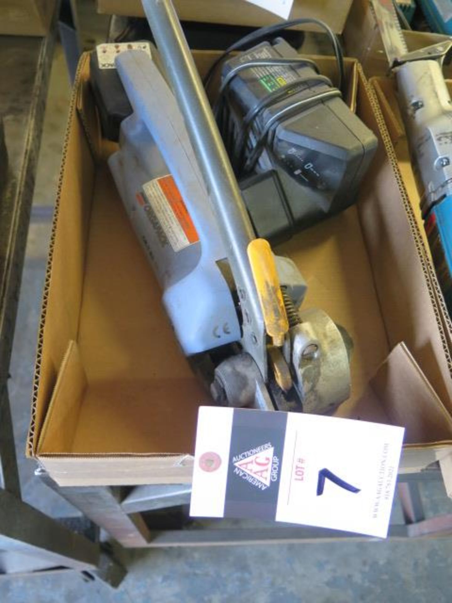 Orgapack OR-T-83 Cordless Strapping Tool w/ Batteries and Charger (SOLD AS-IS - NO WARRANTY)