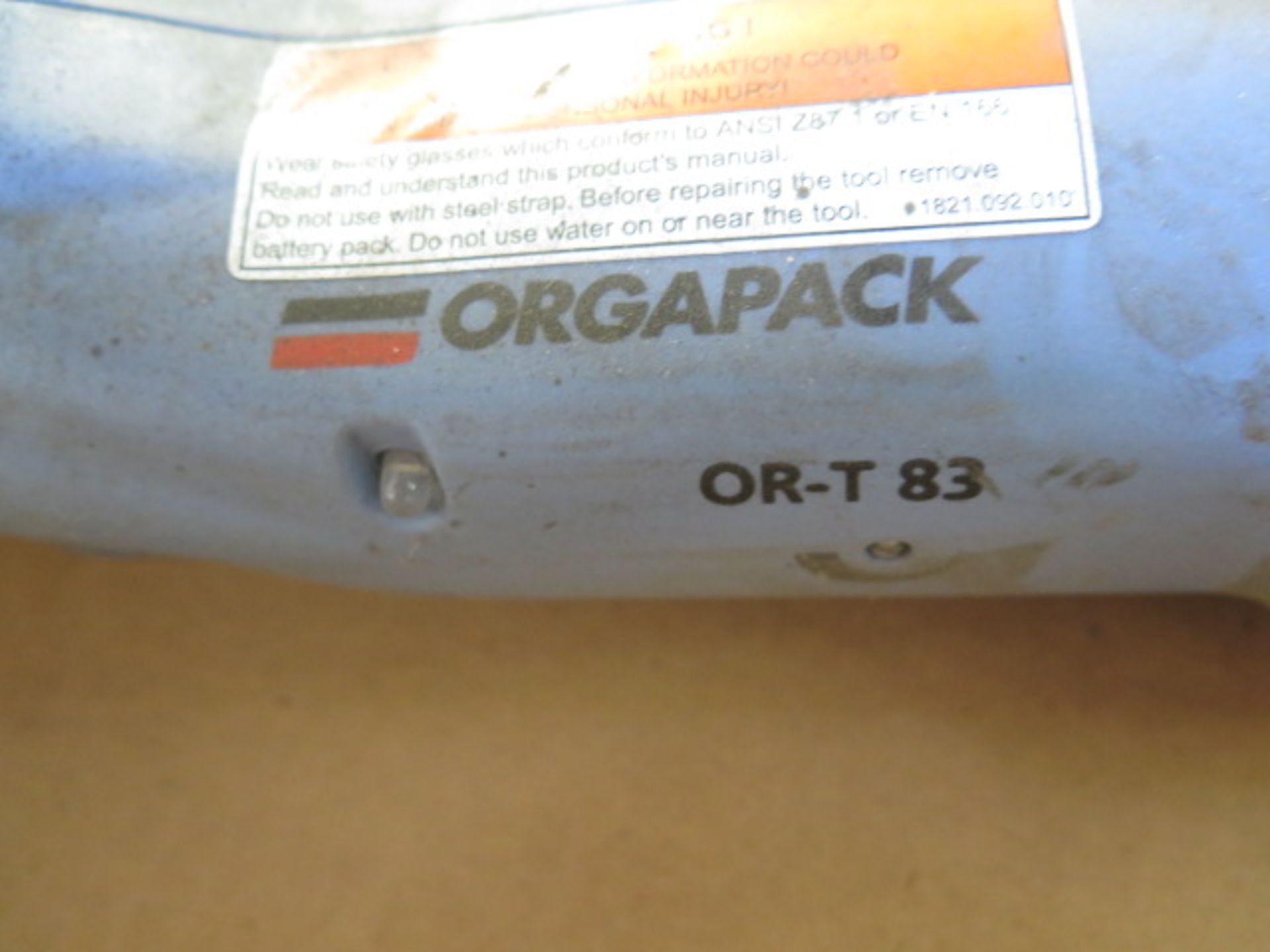 Orgapack OR-T-83 Cordless Strapping Tool w/ Batteries and Charger (SOLD AS-IS - NO WARRANTY) - Image 5 of 5