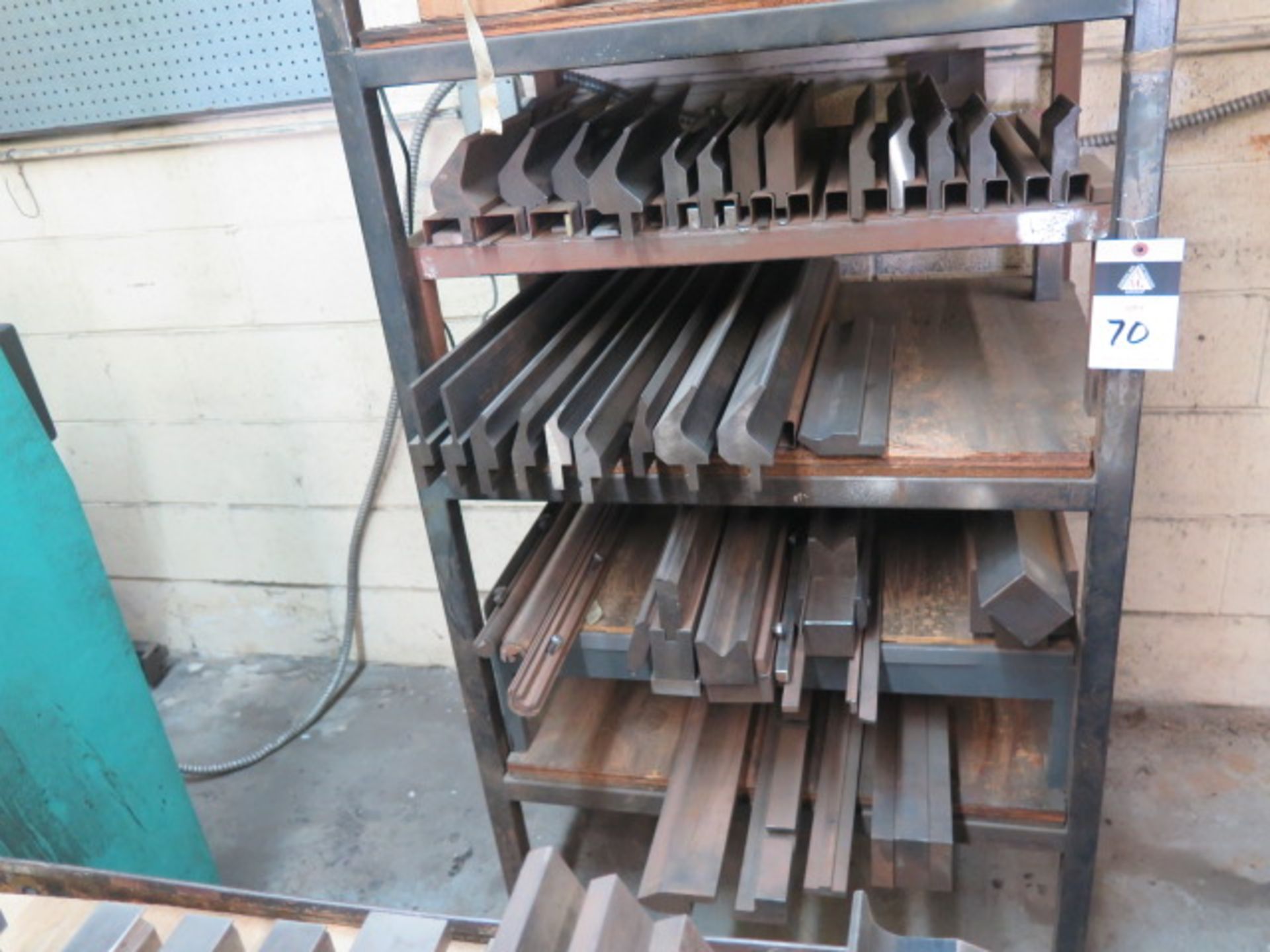 Press Brake Tooling w/ Shelf (SOLD AS-IS - NO WARRANTY)