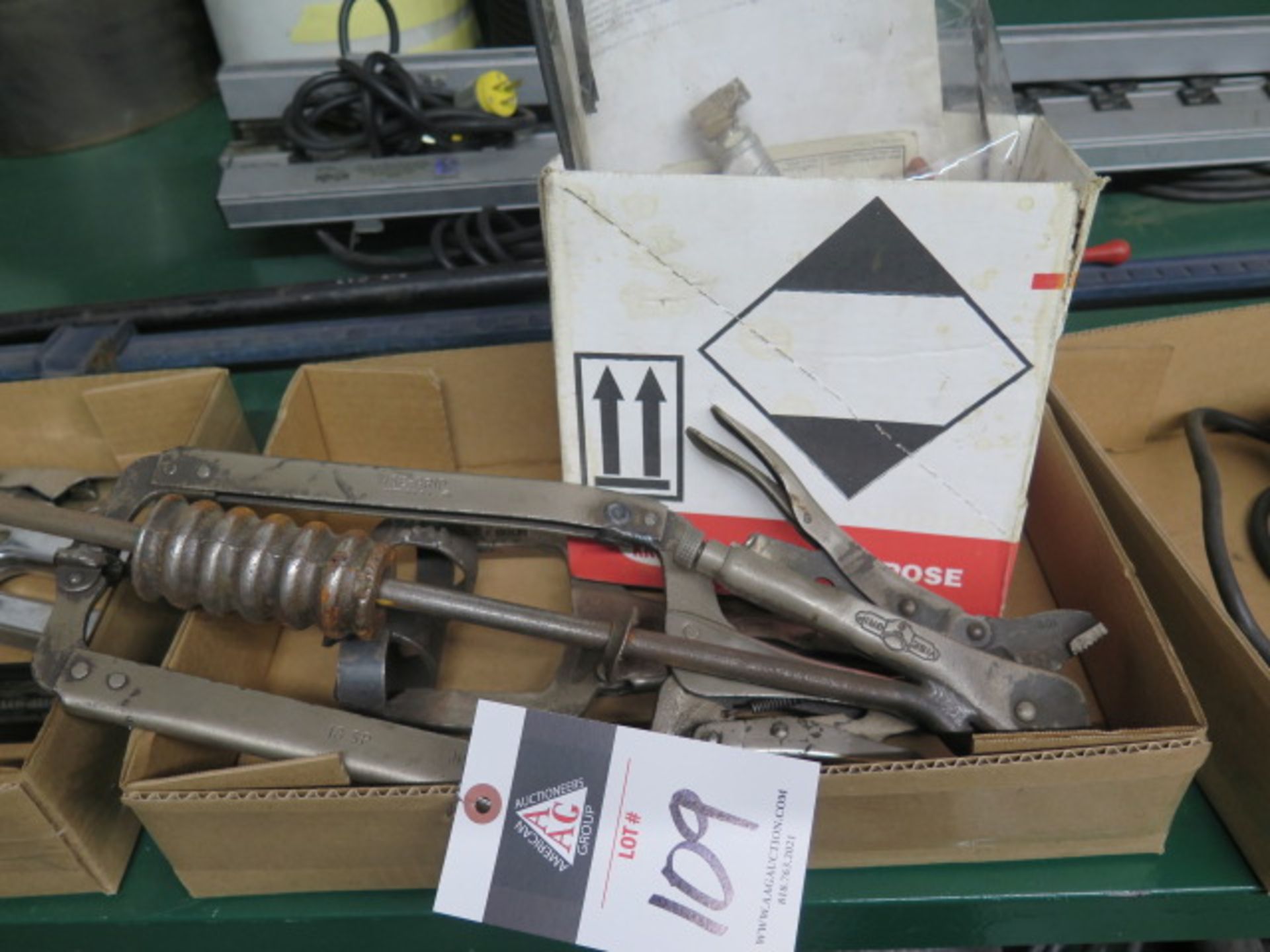 Paint Guns, Slide Hammer and Welding Clamps (SOLD AS-IS - NO WARRANTY)