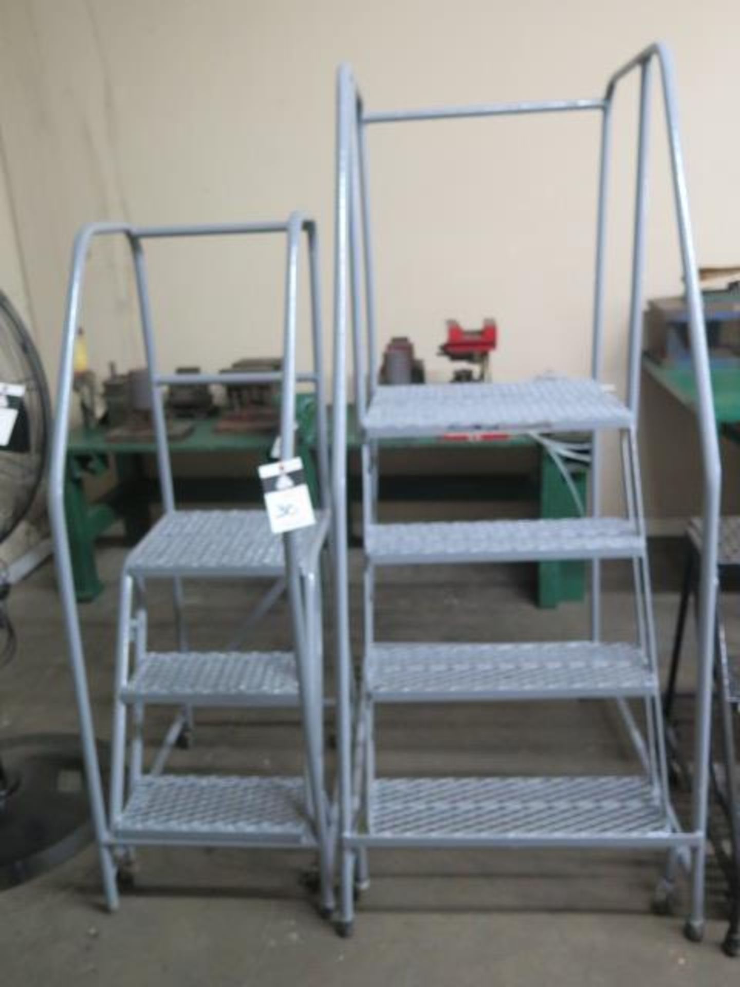 4' and 3' Stock Rool Ladders (2) (SOLD AS-IS - NO WARRANTY)