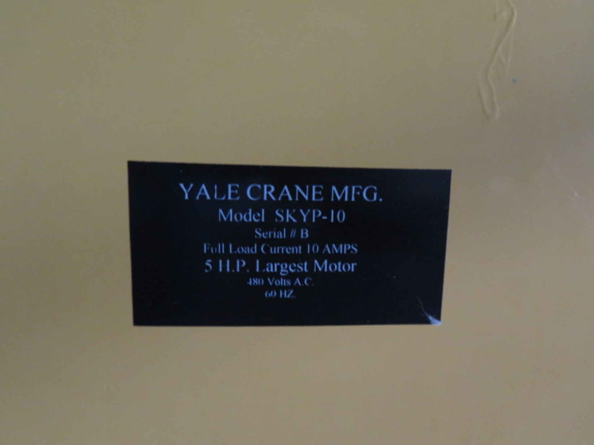 Yale mdl SKYP-10 480V 5Hp 10Amp Crane Control Box, SOLD AS IS - Image 4 of 4