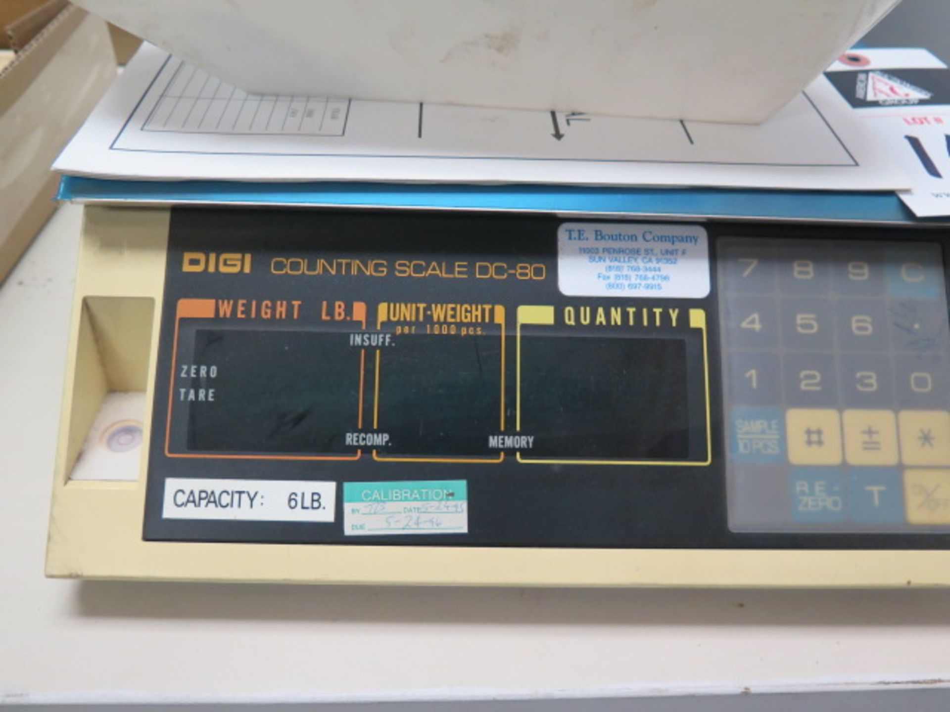 Digi DC-80 Digital Counting Scale (SOLD AS-IS - NO WARRANTY) - Image 2 of 3