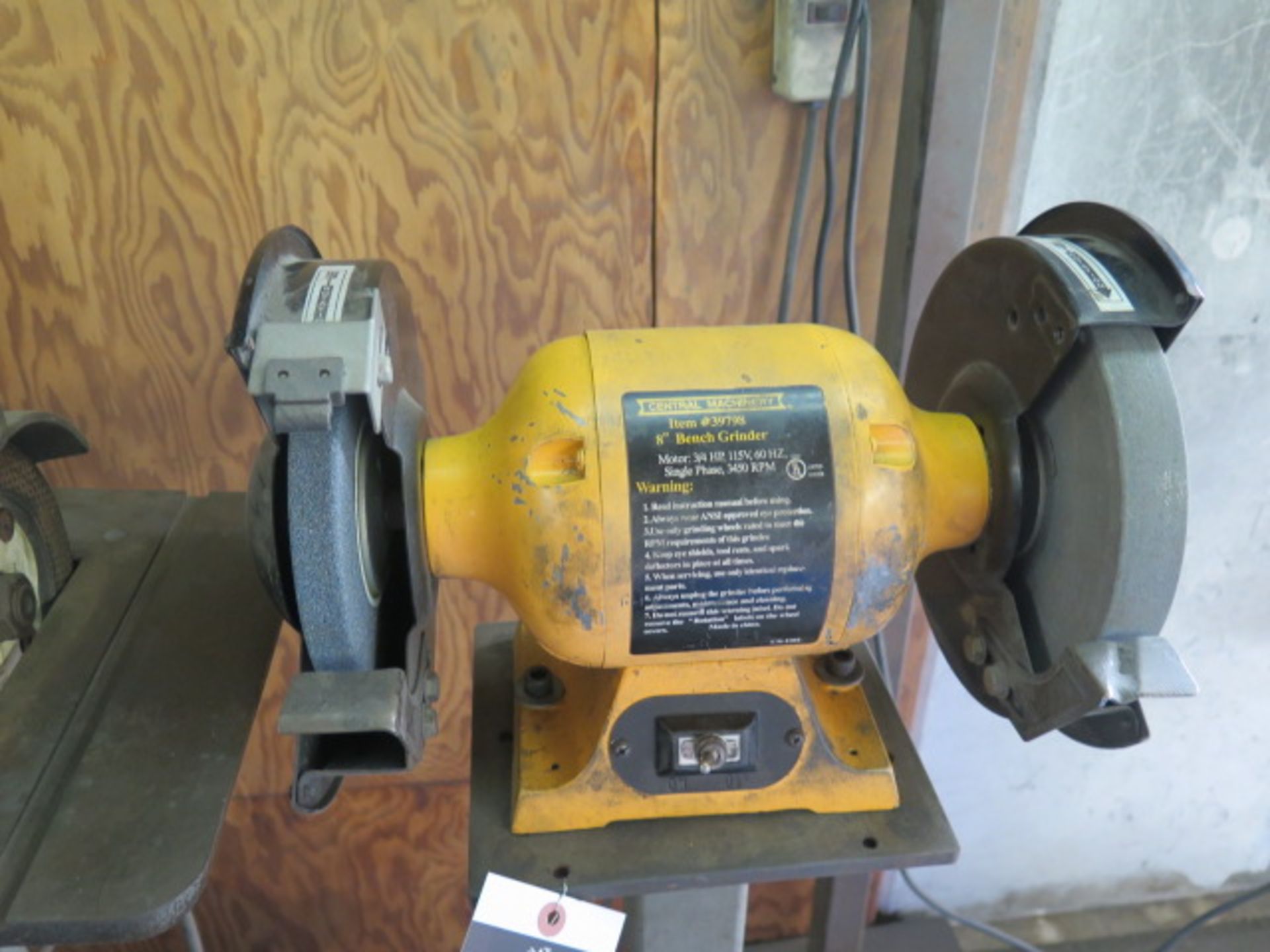 Central Machinery 8” Pedestal Grinder (SOLD AS-IS - NO WARRANTY) - Image 2 of 5