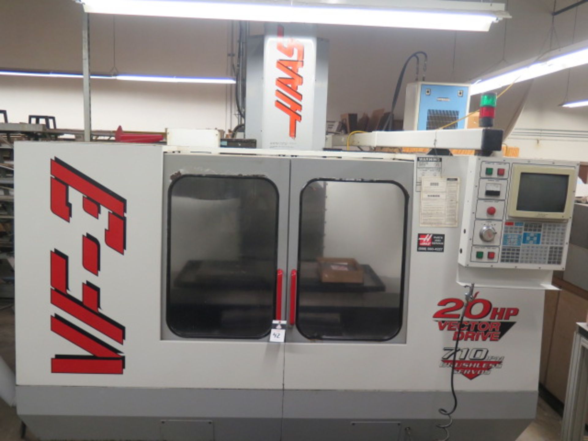 Dec-1997 Haas VF-3 4-Axis Ready CNC VMC s/n 12969 w/ Haas Controls, 20 ATC SOLD AS IS