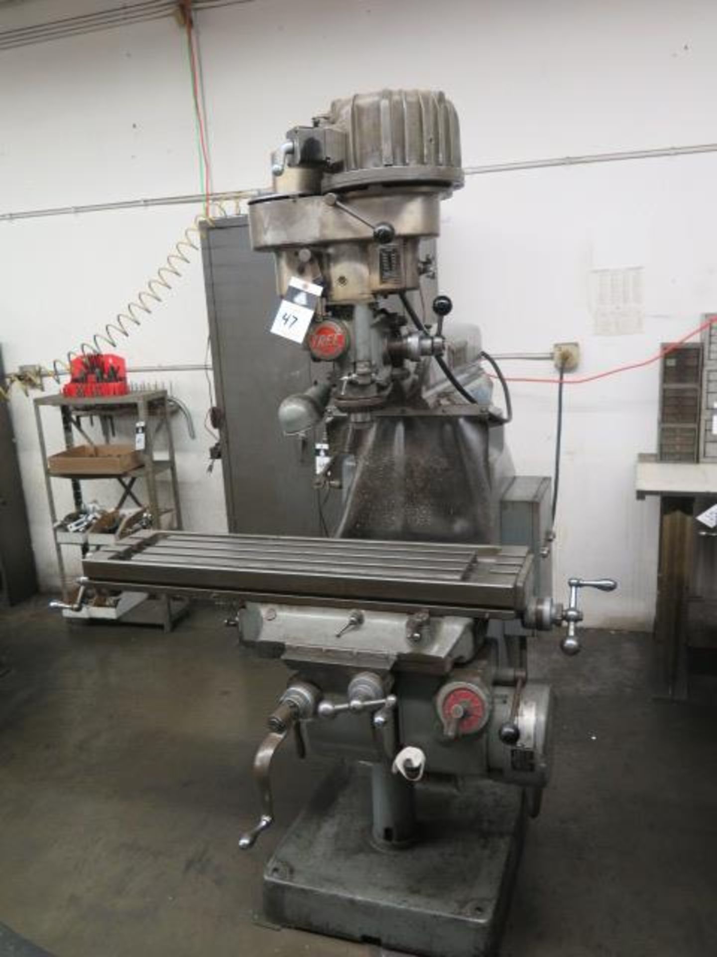 Tree 2UVR Vert Mill w/ 1.5Hp Motor, 60-3300 Dial Change RPM, Colleted Spindle, PF, SOLD AS IS