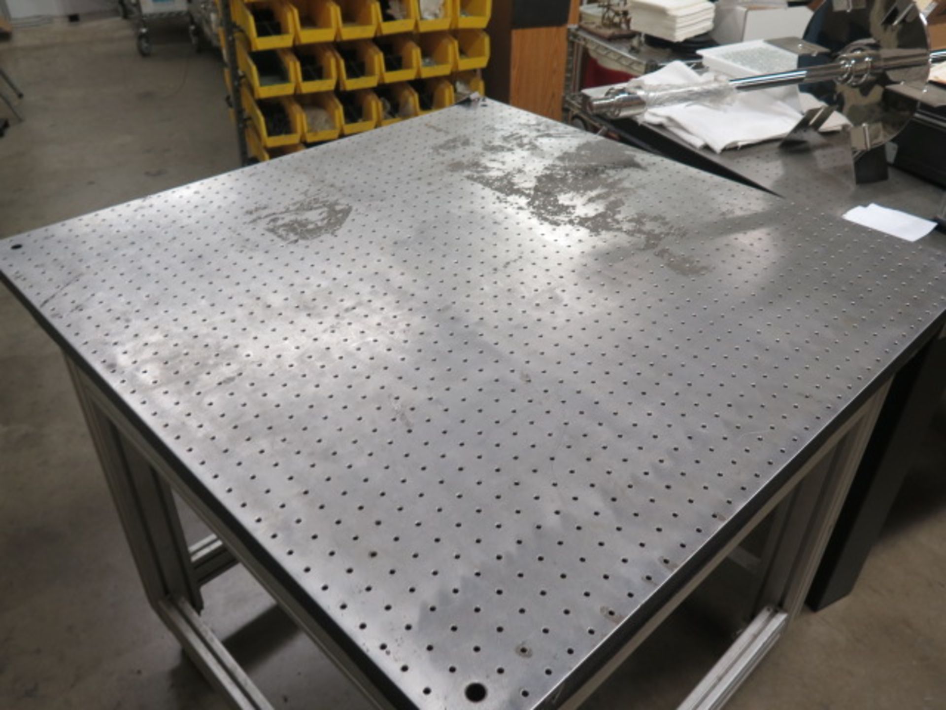 TMC 39” x 39” Honeycomb Technical Lab Test Table w/ Wheels (SOLD AS-IS - NO WARRANTY) - Image 4 of 8