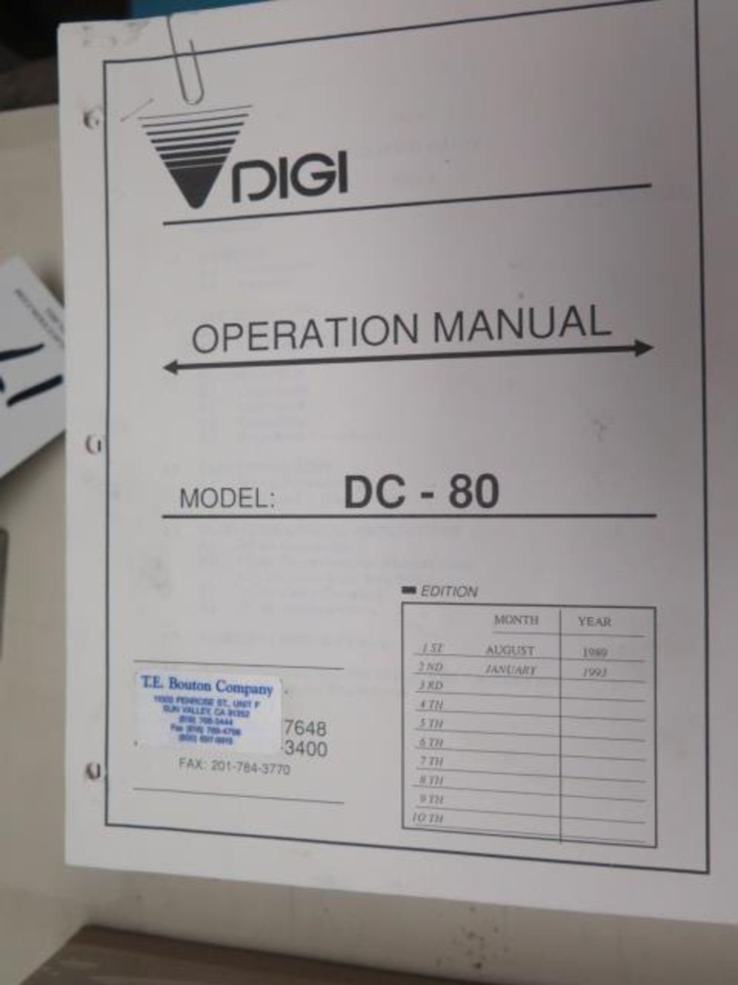 Digi DC-80 Digital Counting Scale (SOLD AS-IS - NO WARRANTY) - Image 3 of 3