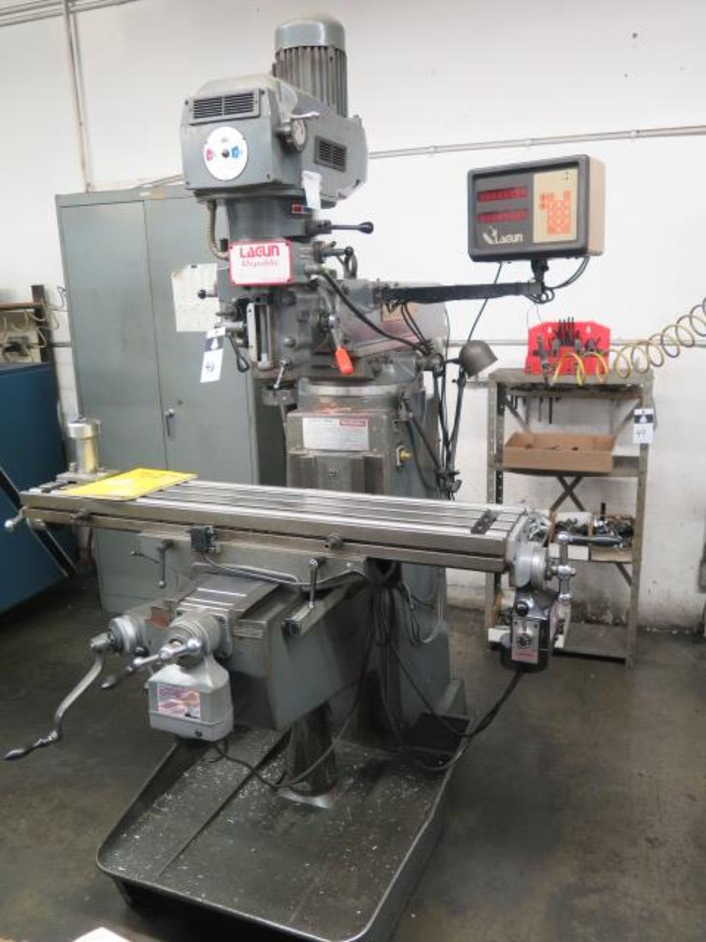 Lagun FTV-2S Vert Mill s/n SE-20008 w/ Lagun DRO, 2Hp Motor, Dial Change RPM, 30-Taper SOLD AS IS - Image 2 of 11