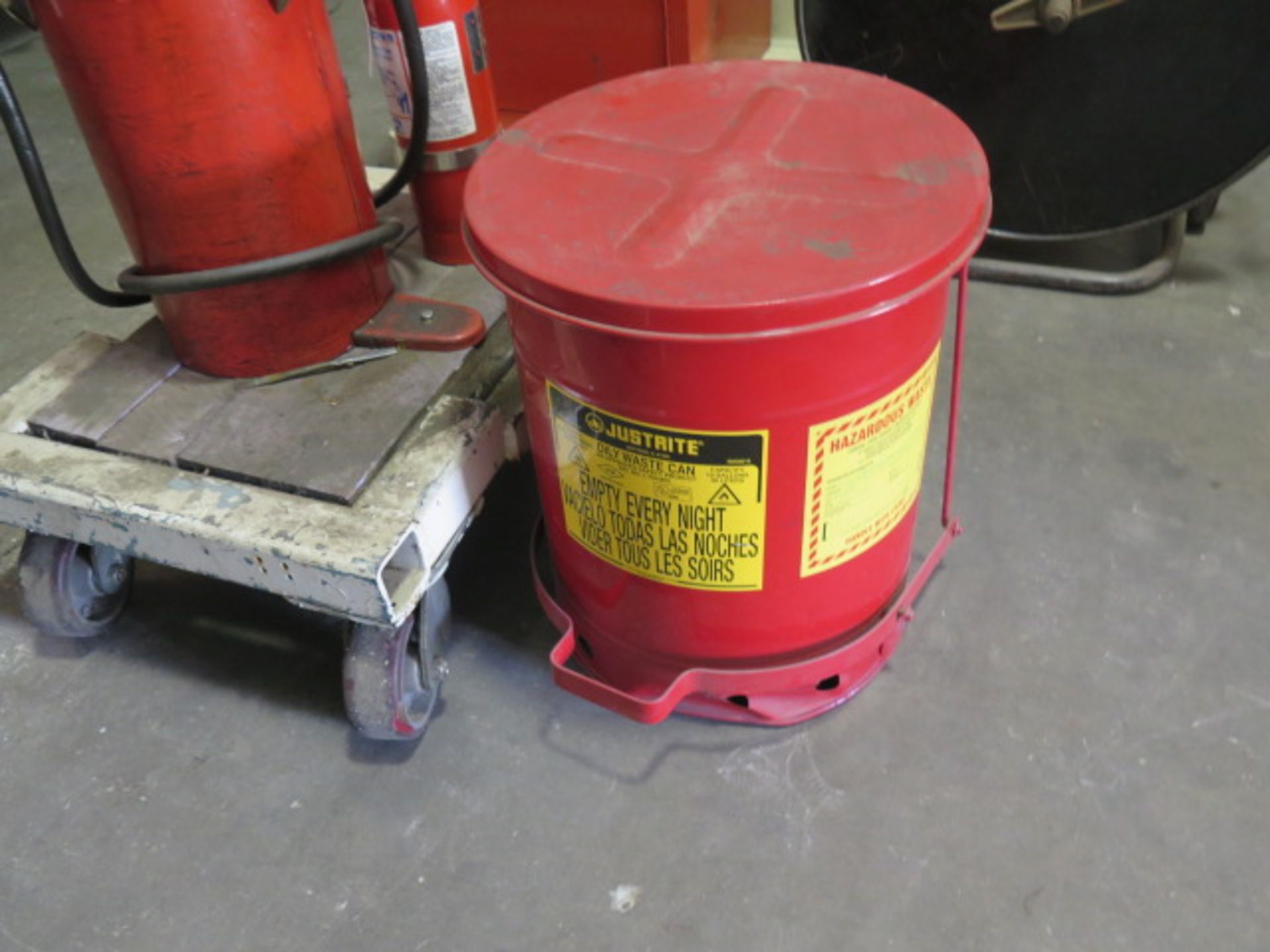 Grease Pump, Safety Rag Can and Fire Extinguisher (SOLD AS-IS - NO WARRANTY) - Image 3 of 3