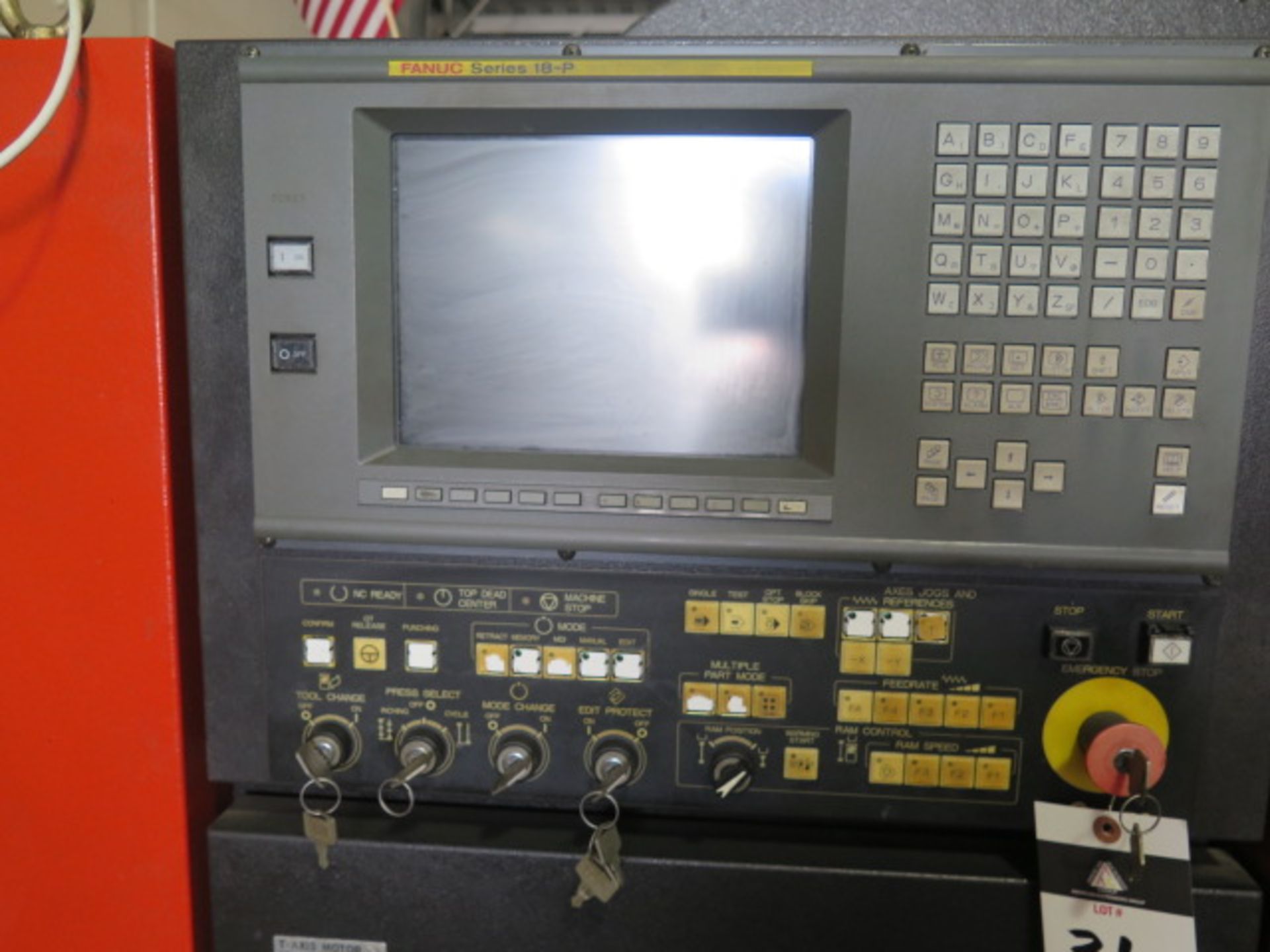 1998 Amada VIPROS 255 20 Ton - 31-Station CNC Turret Punch s/n AVP55144 w/ Fanuc 18-P, SOLD AS IS - Image 16 of 17