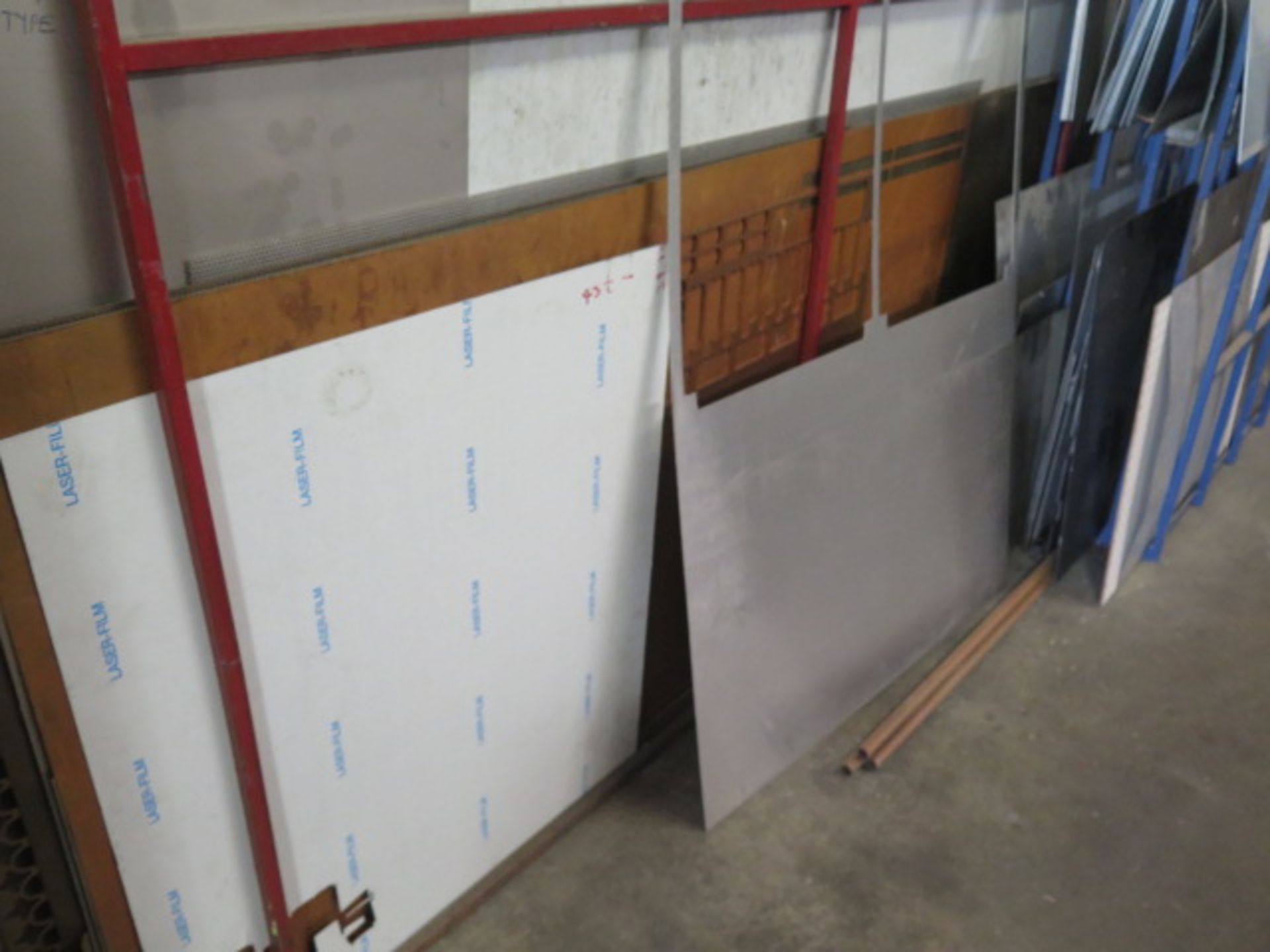 Aluminum, Copper,v Stainless and Cold Roll Sheet Stock w/ Rack (SOLD AS-IS - NO WARRANTY) - Image 4 of 8
