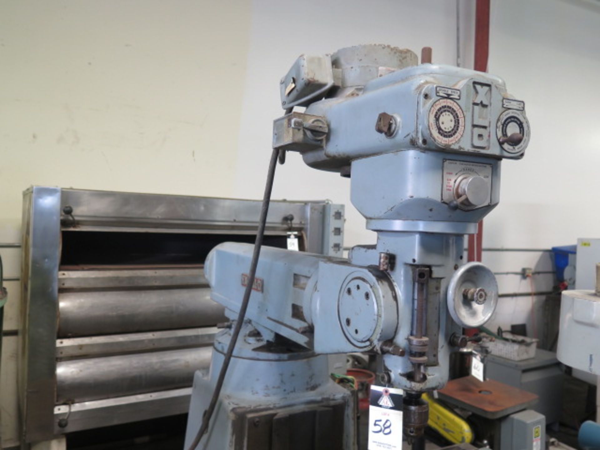 Ex-Cell-O Vertical Mill w/ 100-3800 Dial Change RPM, R8 SpdL, Power Feed, 9” x 36” Table, SOLD AS IS - Image 3 of 7