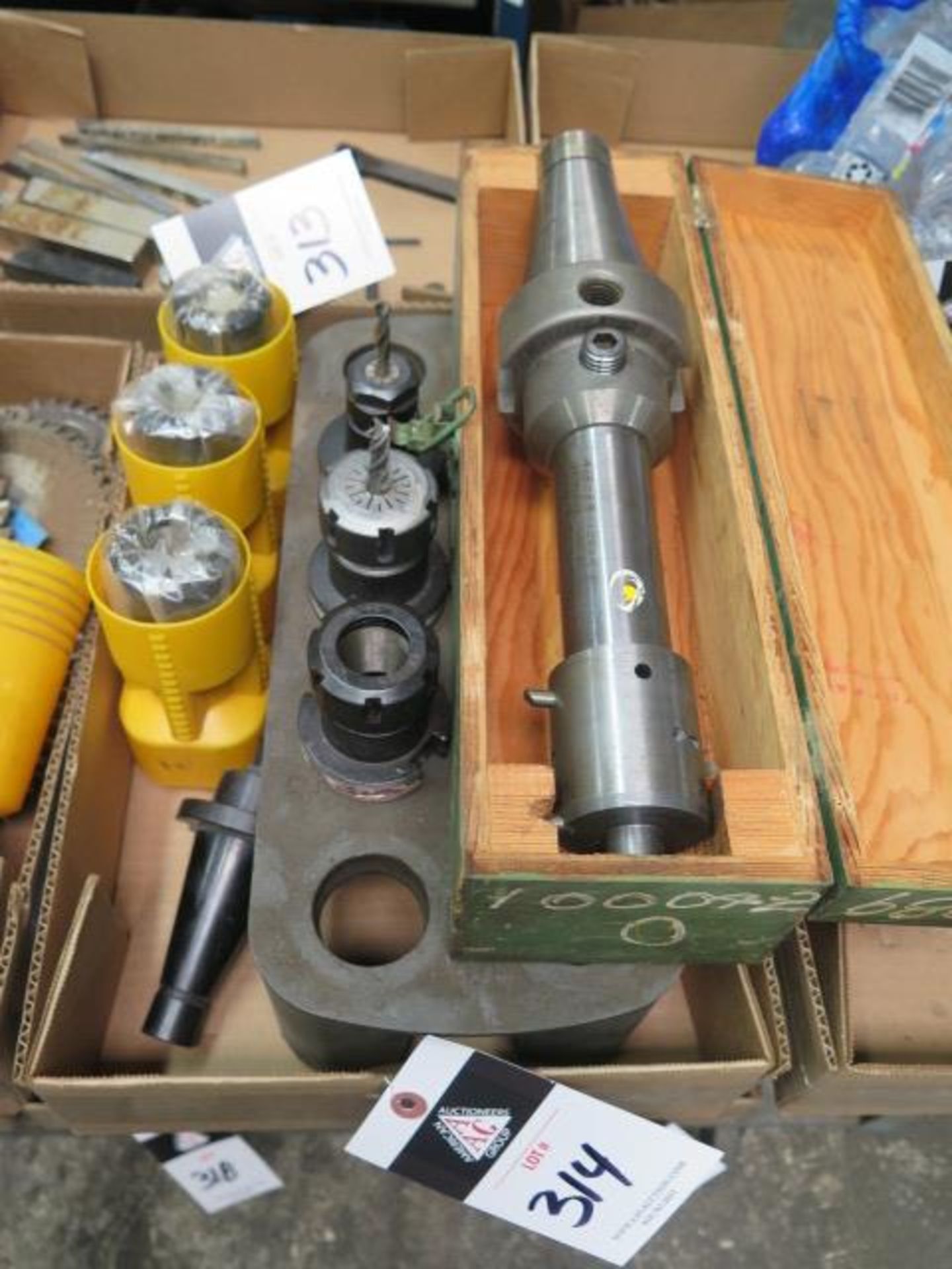 CAT-40 Taper Tooling (6), NTMB-50 Taper Boring Head and (1) NTMB-40 Taper Tool (SOLD AS-IS - NO