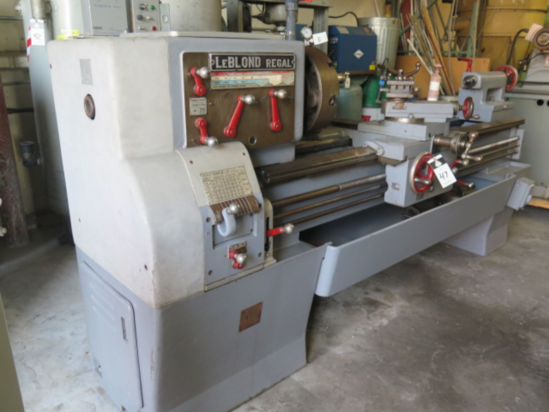 LeBlond Regal 19” x 56” Lathe s/n 2E72 w/ 38-1500 RPM, Inch Threading, Taper Attachment, SOLD AS IS - Image 2 of 12