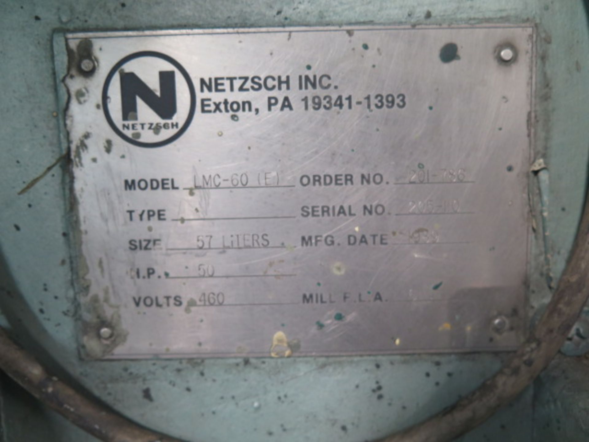 Netzsch LMC 60-(E) 57 Liter Horizontal Grinding Mill s/n 205-110 (SOLD AS-IS - NO WARRANTY) - Image 11 of 11