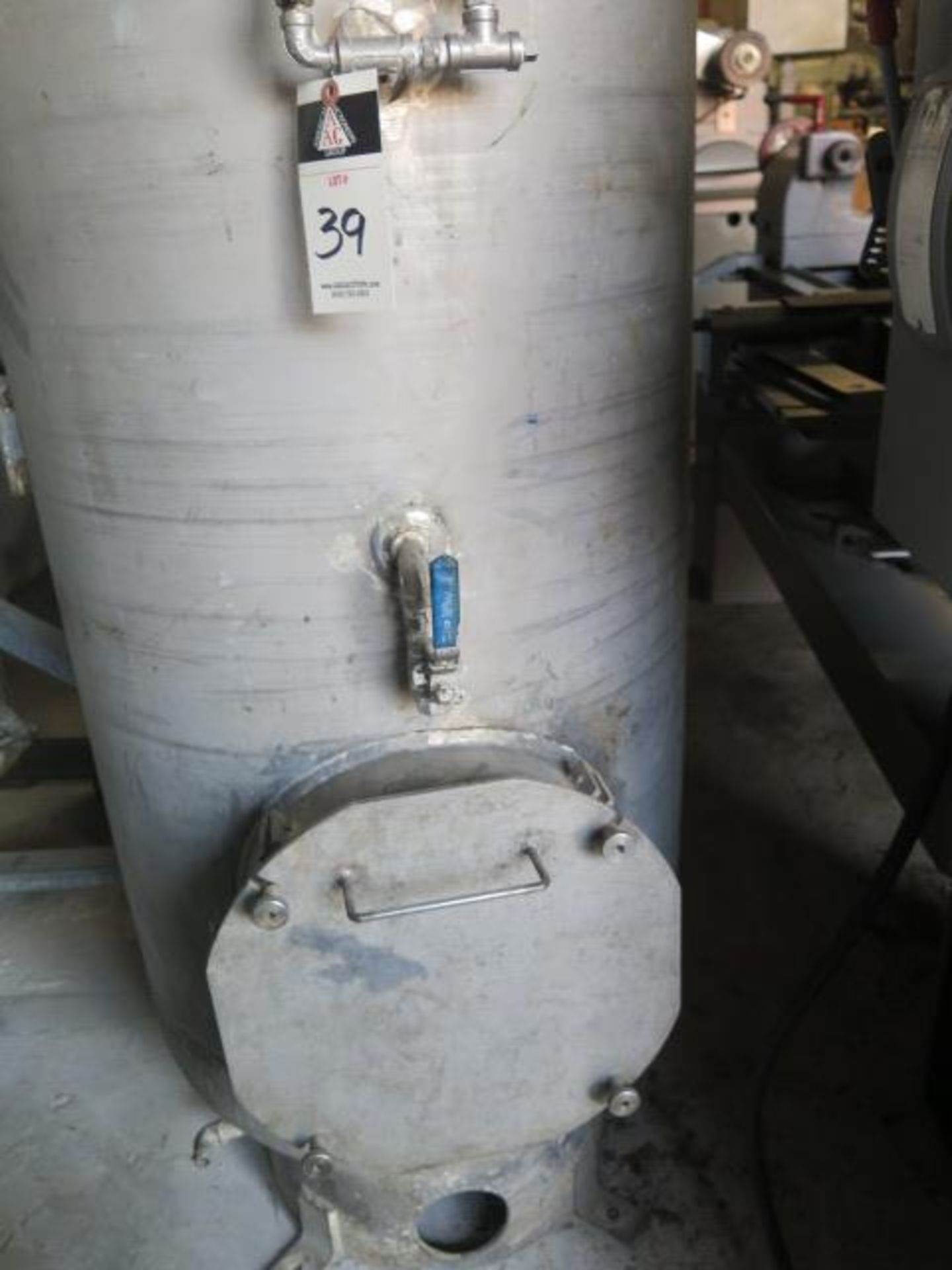 Stainless Steel 120 Gallon Receiver Air Tank (SOLD AS-IS - NO WARRANTY) - Image 3 of 6