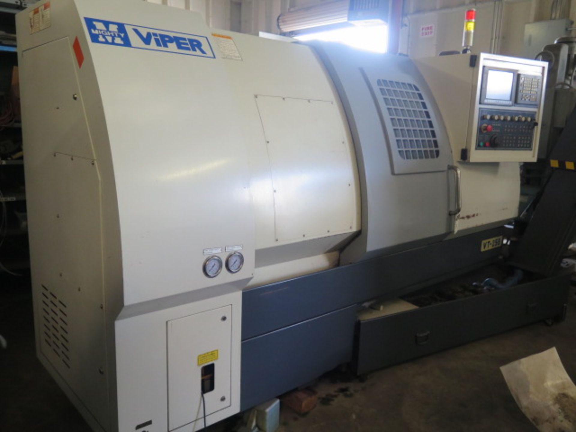 2010 Mighty Viper VT-25B CNC Turning Center s/n 4331011011 w/ Fanuc Series 0i-TD Contr, SOLD AS IS - Image 3 of 15