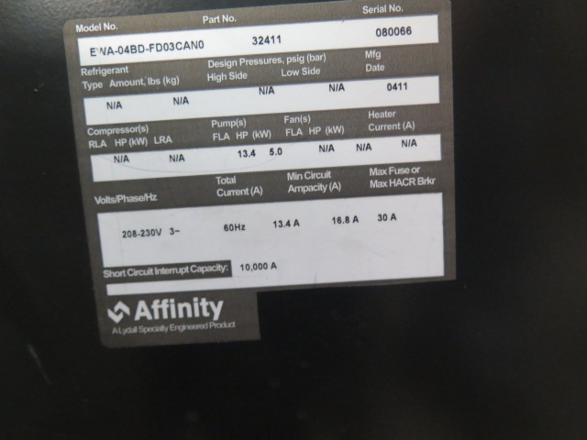 Affinity EWA-04BD-FD03CAN0 Water Cooled Heat Exchanger (SOLD AS-IS - NO WARRANTY) - Image 8 of 8