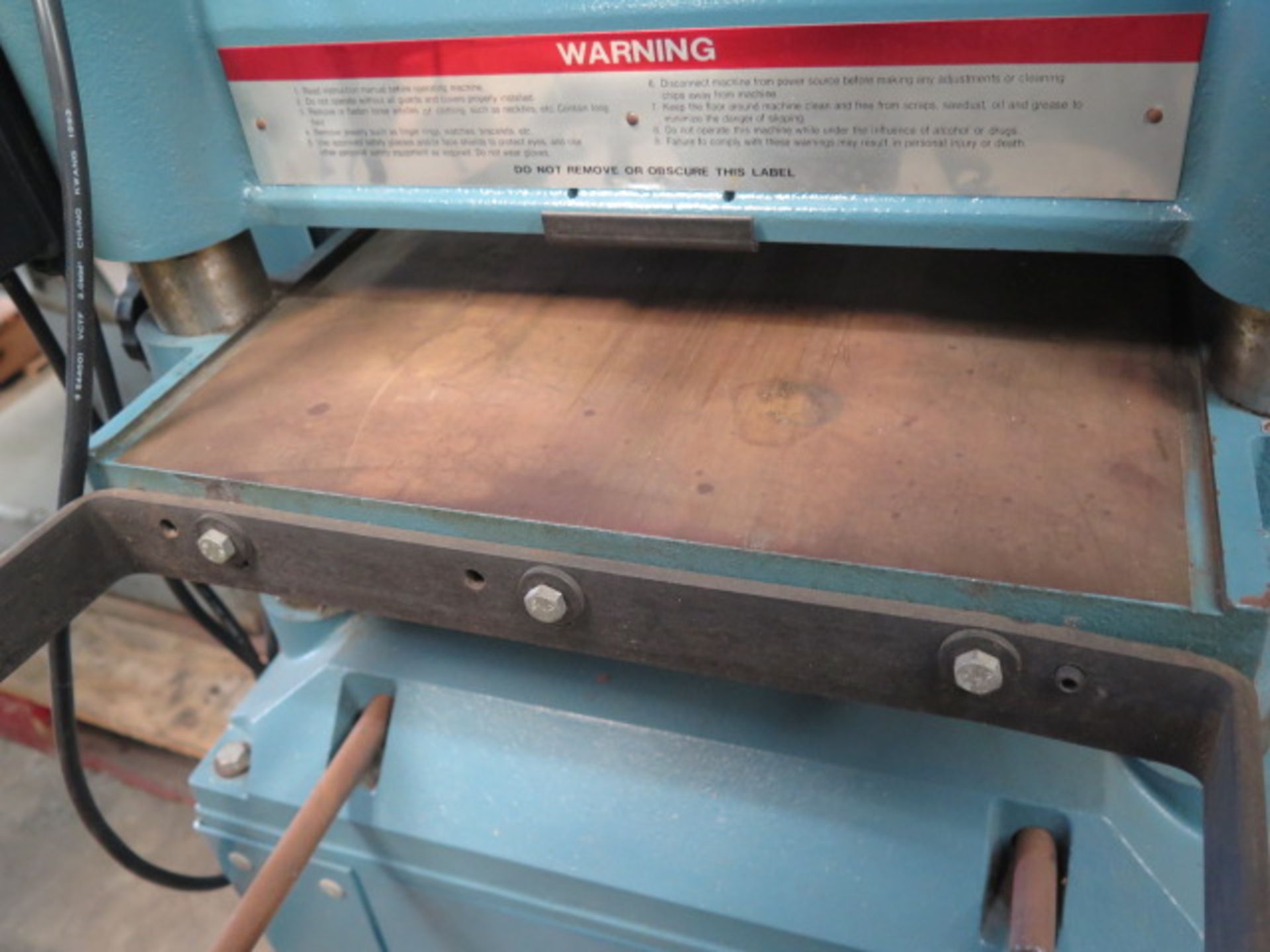 Jet JWP-15HO 15” Wood Planer w/ Rolling Stand (SOLD AS-IS - NO WARRANTY) - Image 5 of 8