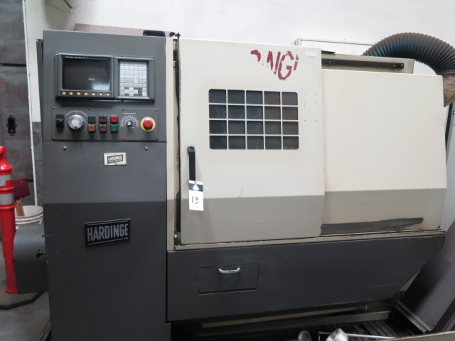 Hardinge Cobra 42 CNC Lathe s/n C-515 w/ Fanuc Series 21-T Controls, 12-Station Turret, SOLD AS IS