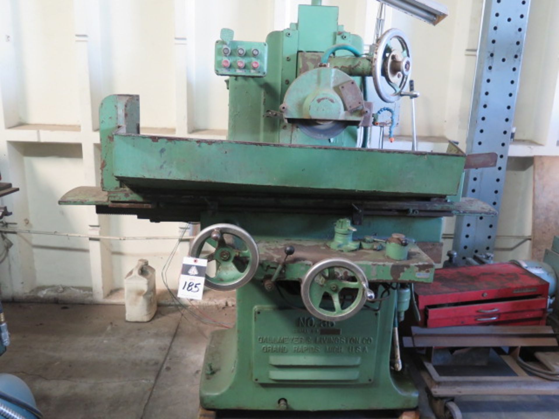 Gallmeyer & Livingston No. 36 10” x 24” Automatic Surface Grinder w/ Electromag Chuck, SOLD AS IS