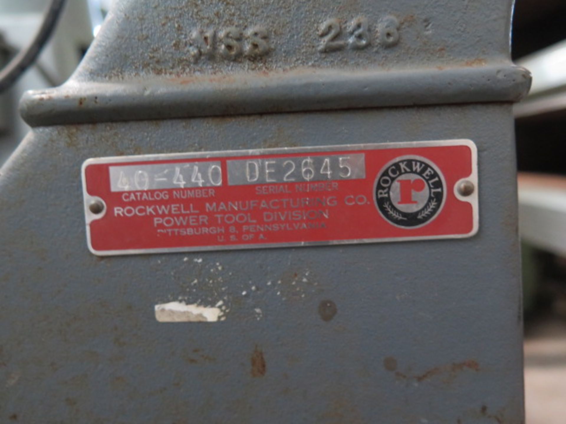 Delta mdl. 40-440 Scroll Saw s/n DE2645 (SOLD AS-IS - NO WARRANTY) - Image 4 of 4