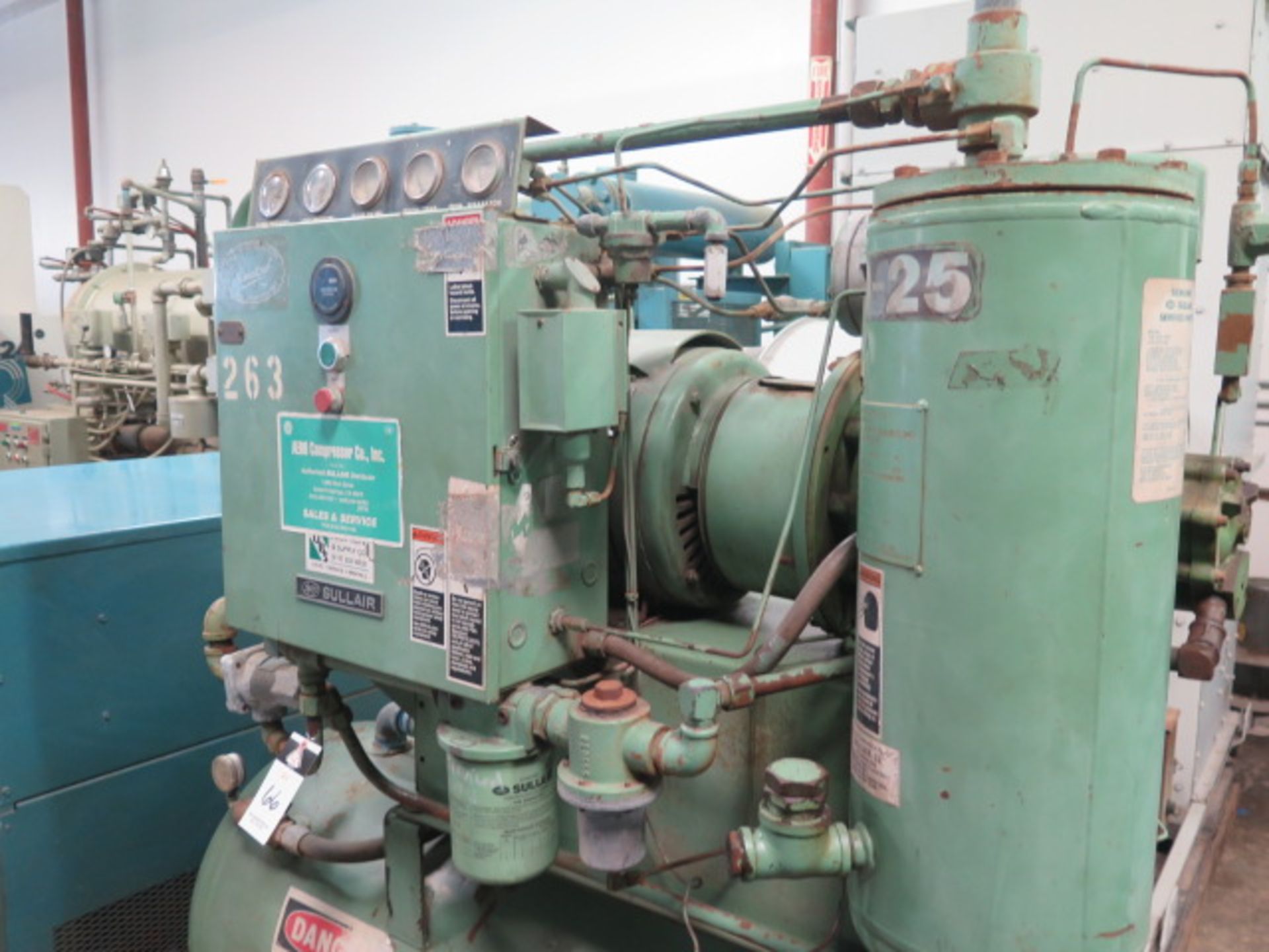 Sullair 10-25ACAC Rotary Vane Air Compressor s/n 003-76727 w/ Tank (SOLD AS-IS - NO WARRANTY) - Image 3 of 7