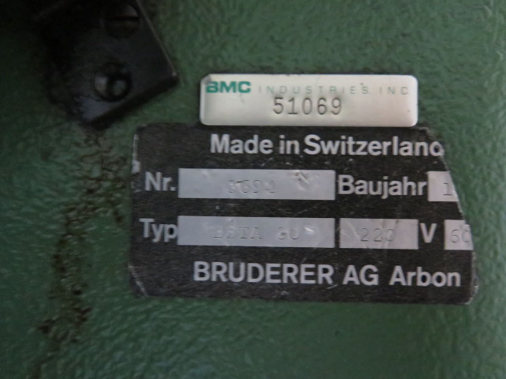 Bruderer BSTA30 33-Ton High Speed Stamping Press (NO CONTROLS), SOLD AS IS AND NO WARRANTY - Image 12 of 12