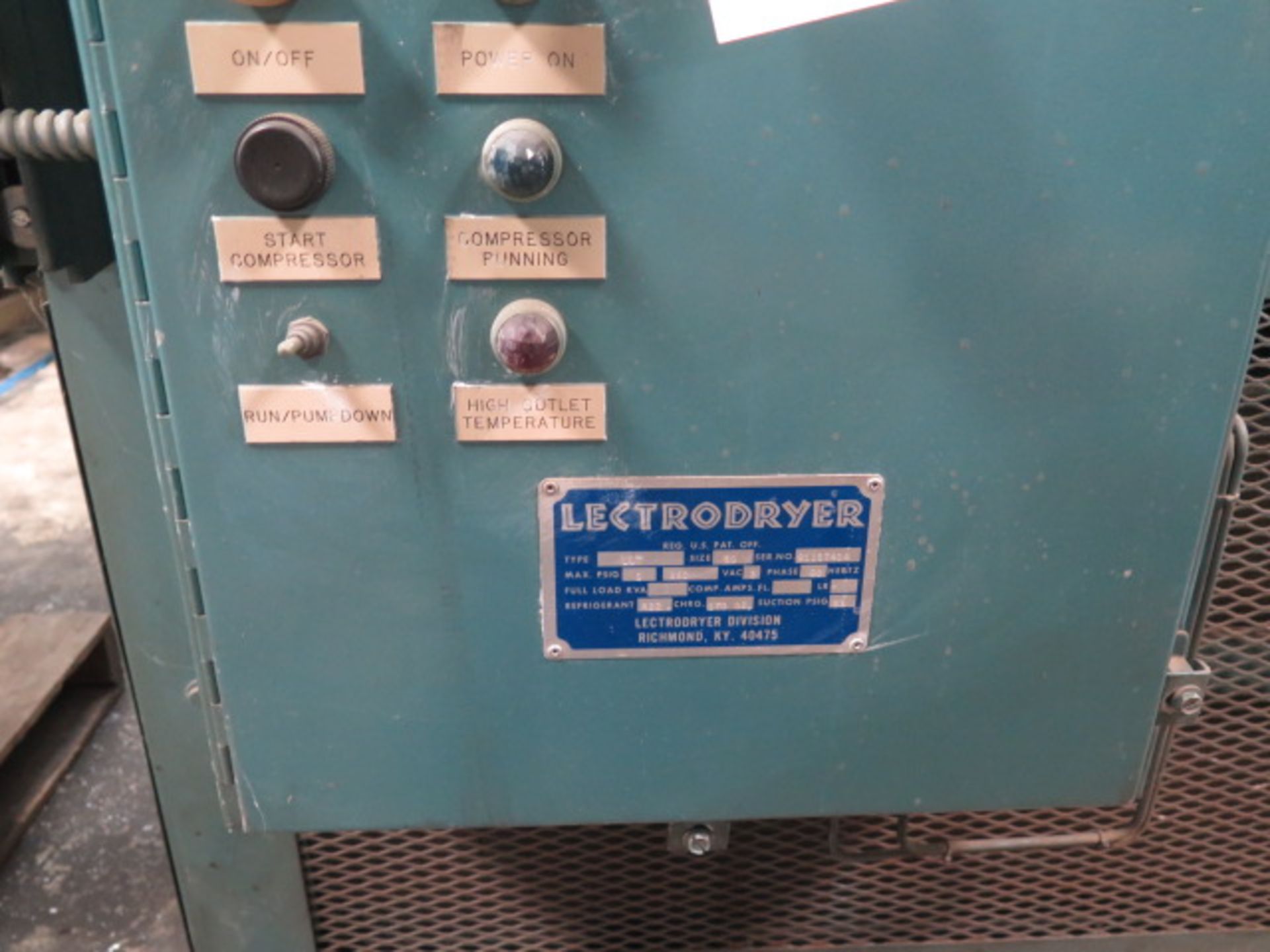 Lectrodryer type GAS-CC size 350 Dehumidifier s/n 9105J7416 and type LLT Refrigerated. SOLD AS IS - Image 5 of 10