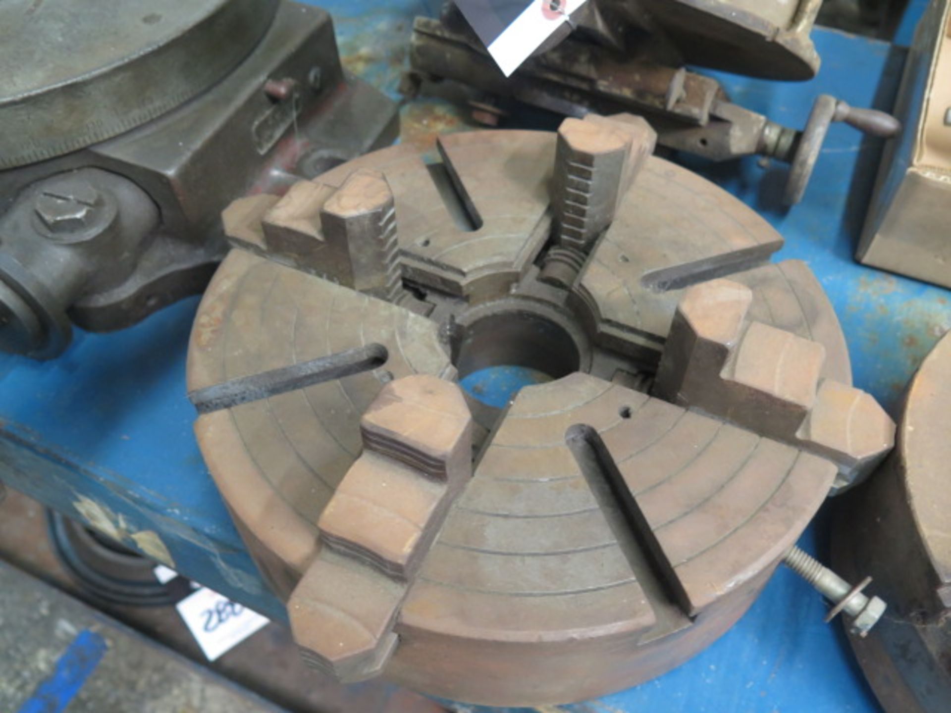 Cross Slide Table, 12" 4-Jaw Chjuck and 10" 3-Jaw Chuck (SOLD AS-IS - NO WARRANTY) - Image 3 of 5