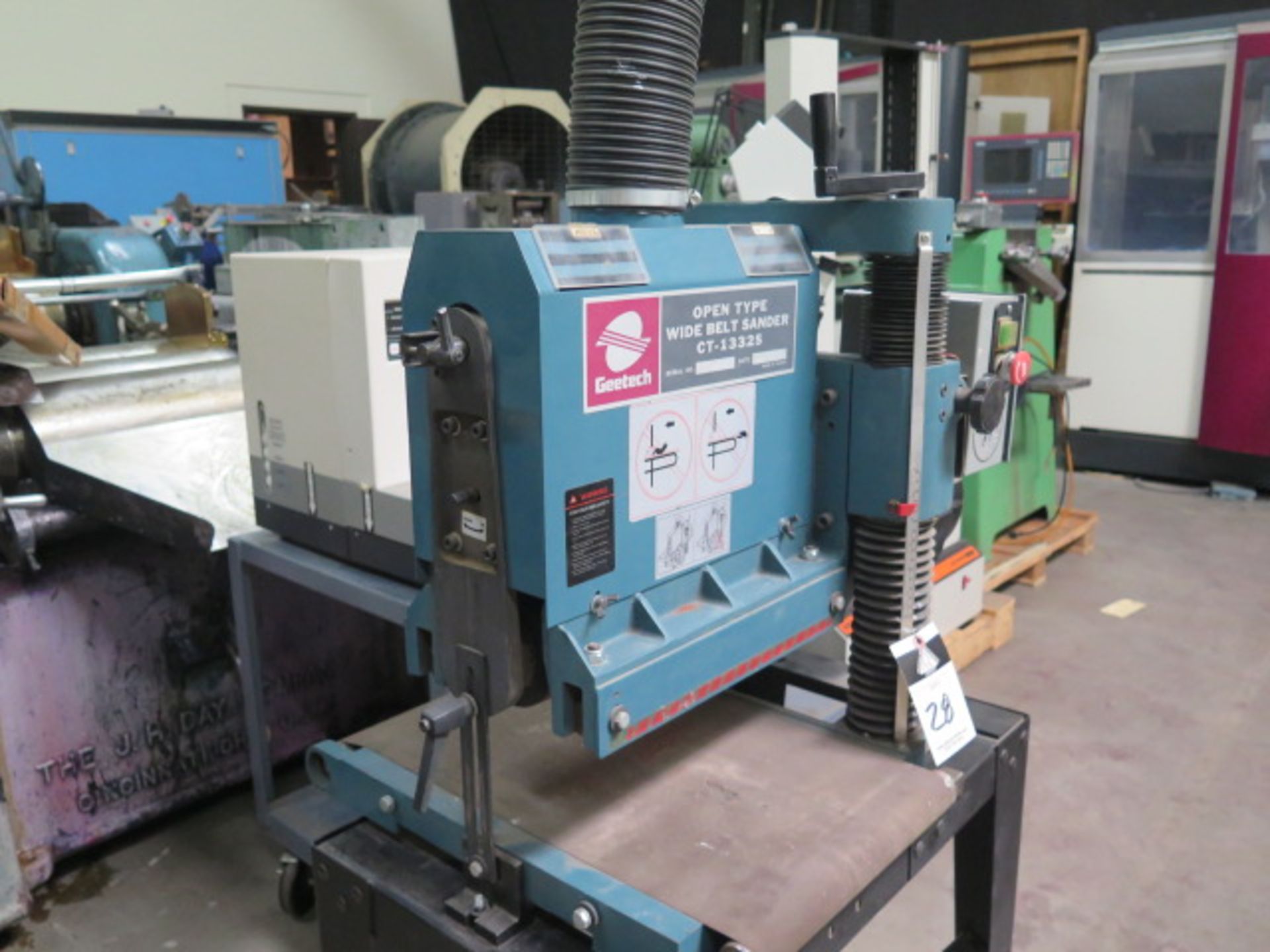 Geetech CT-1332S 13” Open Type Wide Belt Sander s/n 016864 w/ 13” Belt Feed, 2Hp Motor, SOLD AS IS - Image 3 of 7