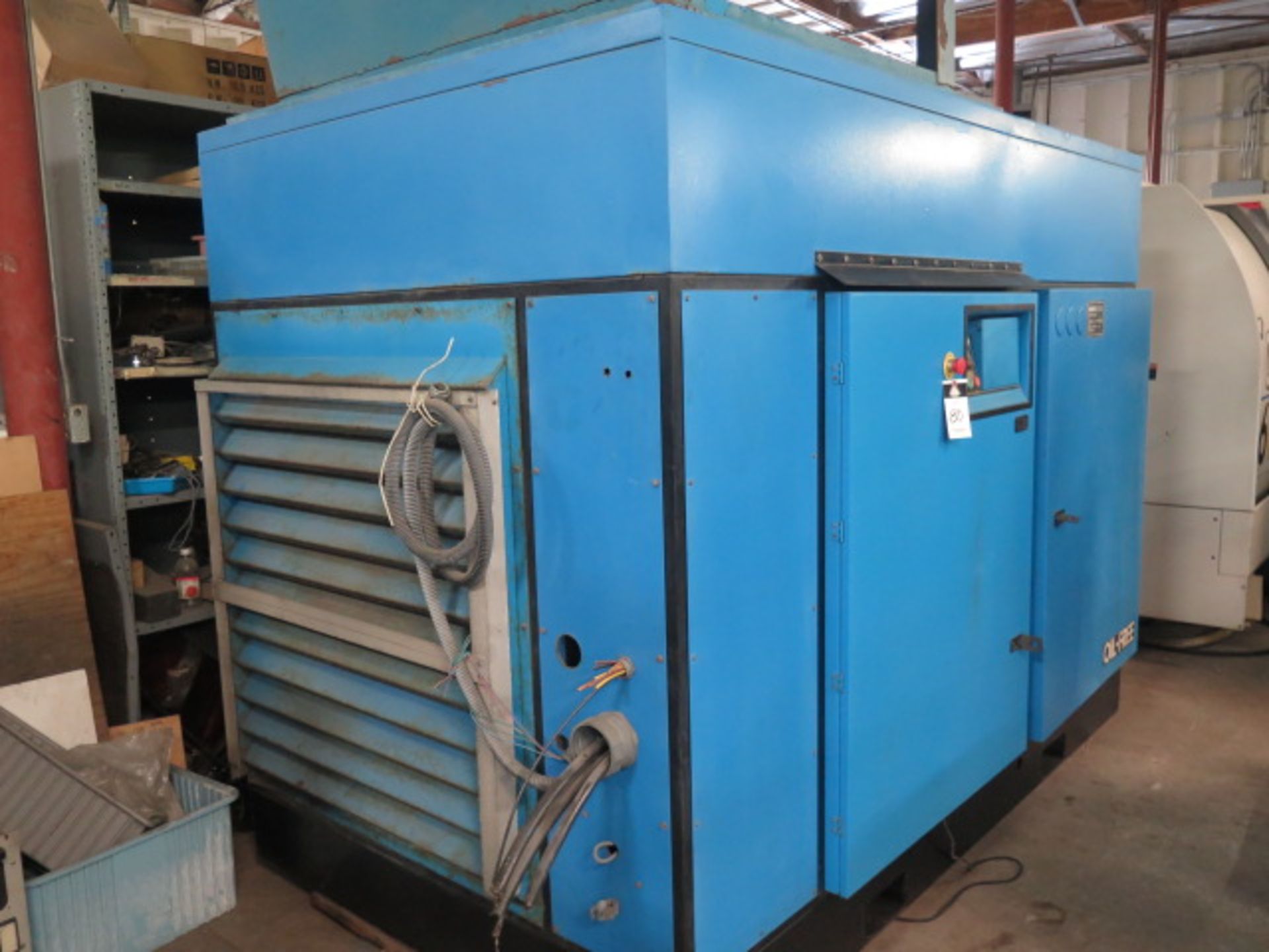 Kobelco KNWA1-G/H 250Hp Rotary Air Compressor s/n 98H0537 w/ PLC Controls SOLD AS-IS - Image 4 of 10