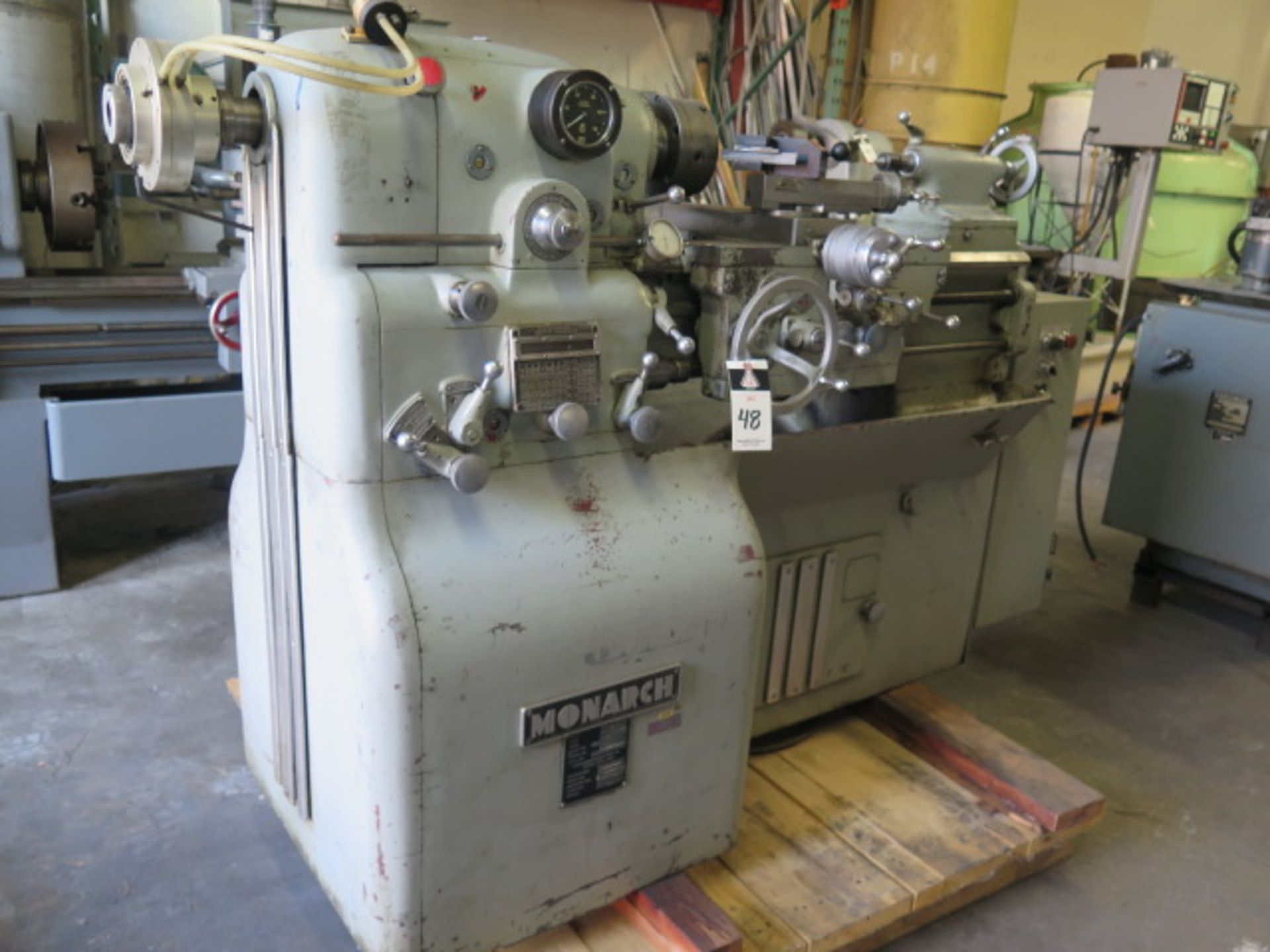 Monarch mdl. EE 10” x 20” Tool Room Lathe s/n 43775 w/ 5000 Adj RPM, Inch Threading, SOLD AS IS - Image 2 of 13