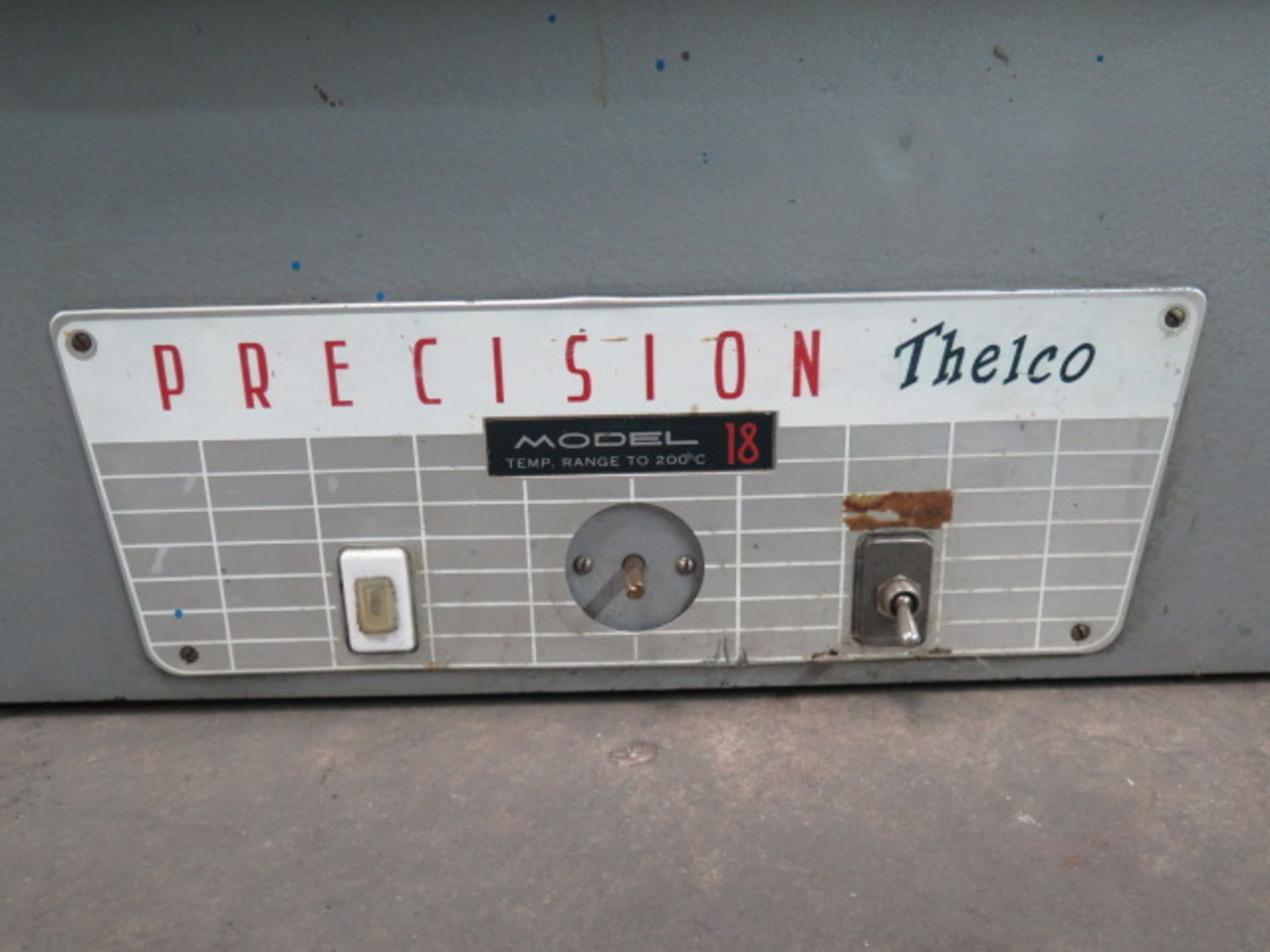 Precision “Thelco” mdl. 18 200 Deg. C Electric Lab Oven s/n 12-T-3 (SOLD AS-IS - NO WARRANTY) - Image 4 of 4