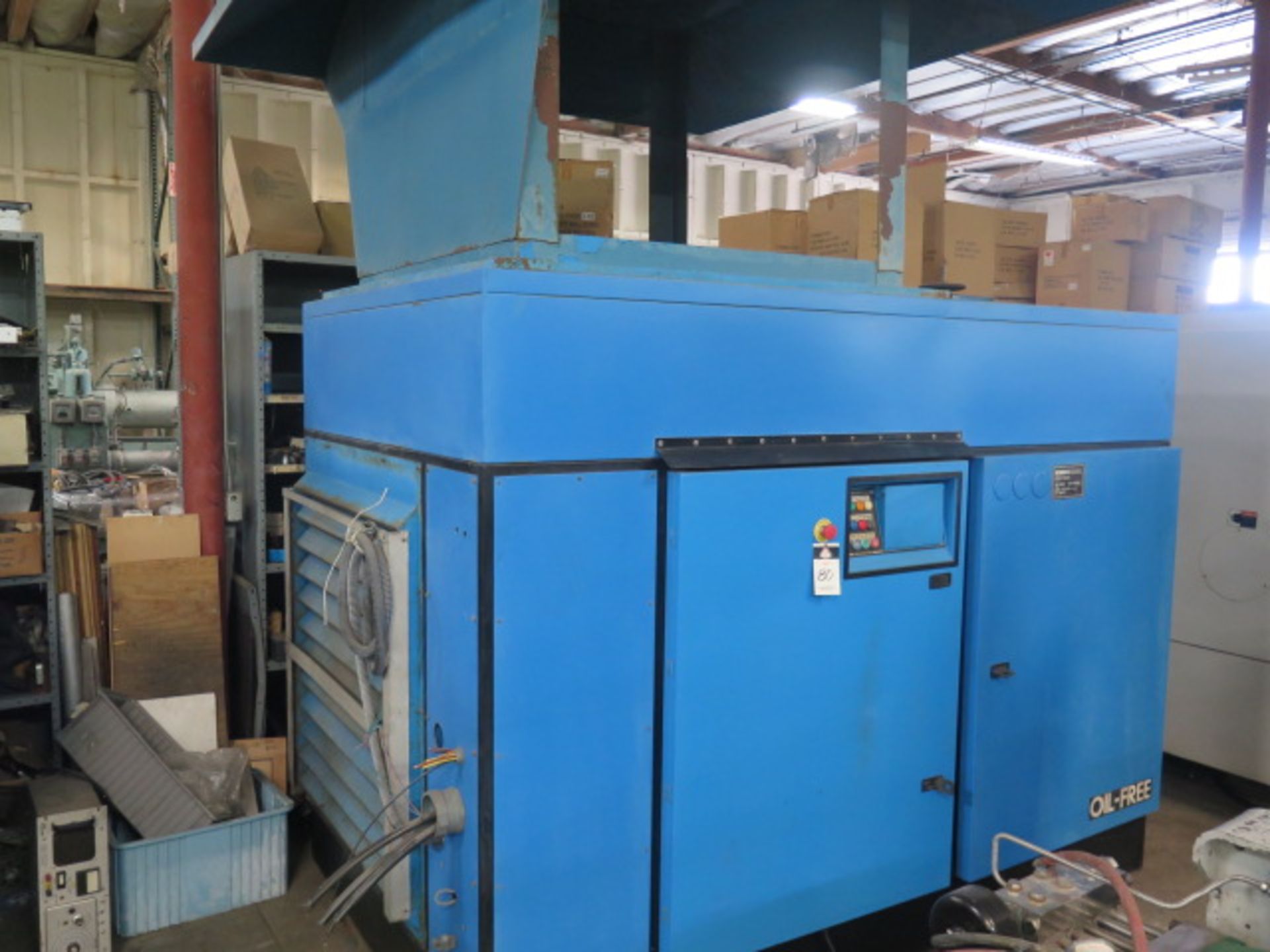 Kobelco KNWA1-G/H 250Hp Rotary Air Compressor s/n 98H0537 w/ PLC Controls SOLD AS-IS - Image 3 of 10