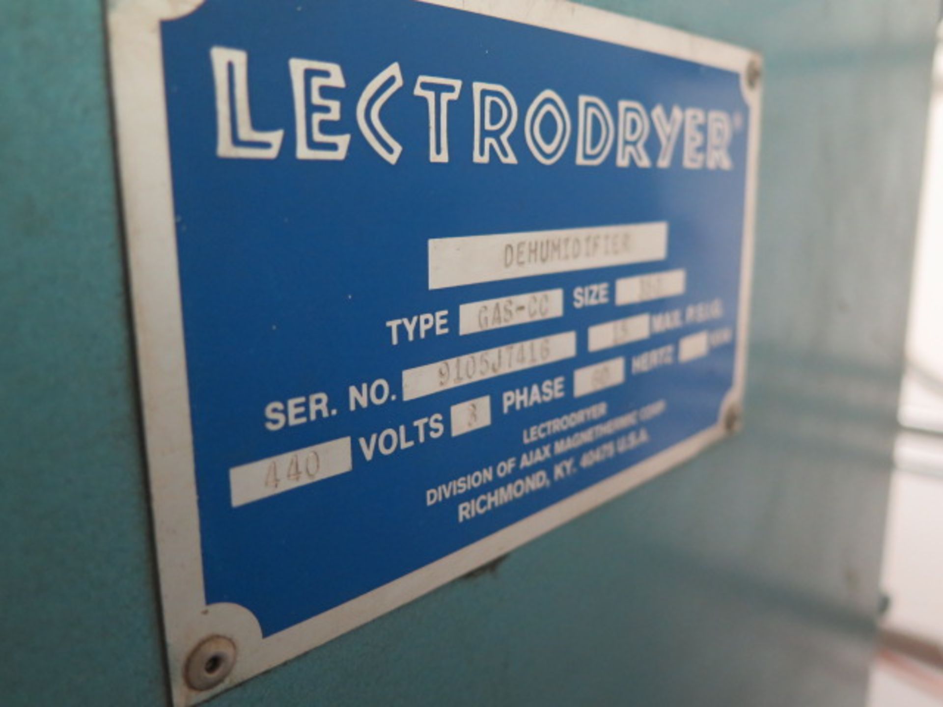 Lectrodryer type GAS-CC size 350 Dehumidifier s/n 9105J7416 and type LLT Refrigerated. SOLD AS IS - Image 10 of 10