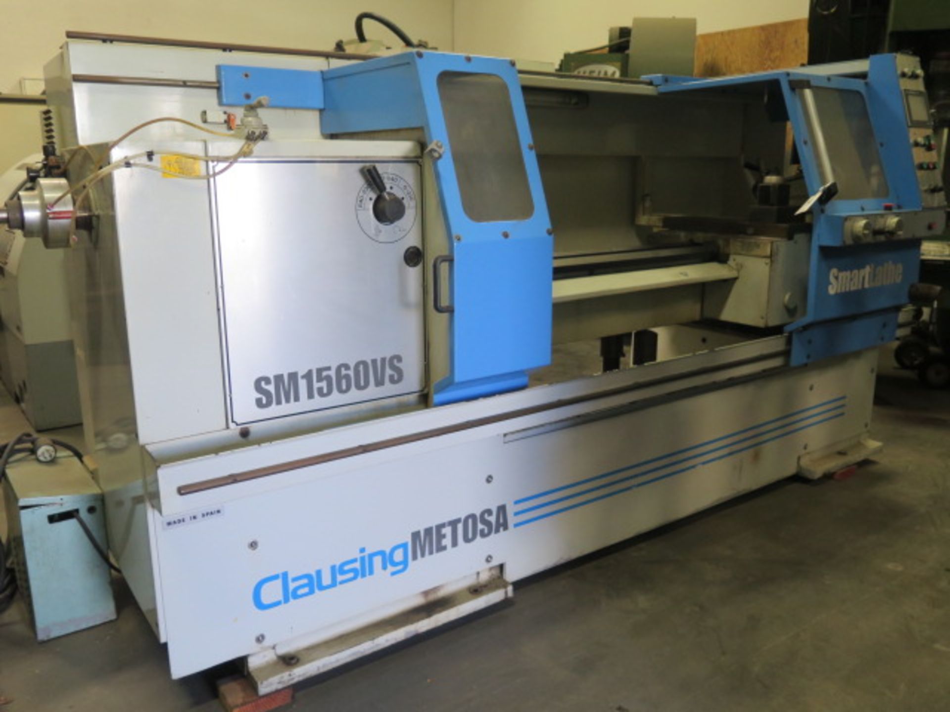 2001 Clausing Metosa SM1560VS 15” x 60” “Smart Lathe” Soft CNC Gap Bed lathe, SOLD AS IS - Image 3 of 14