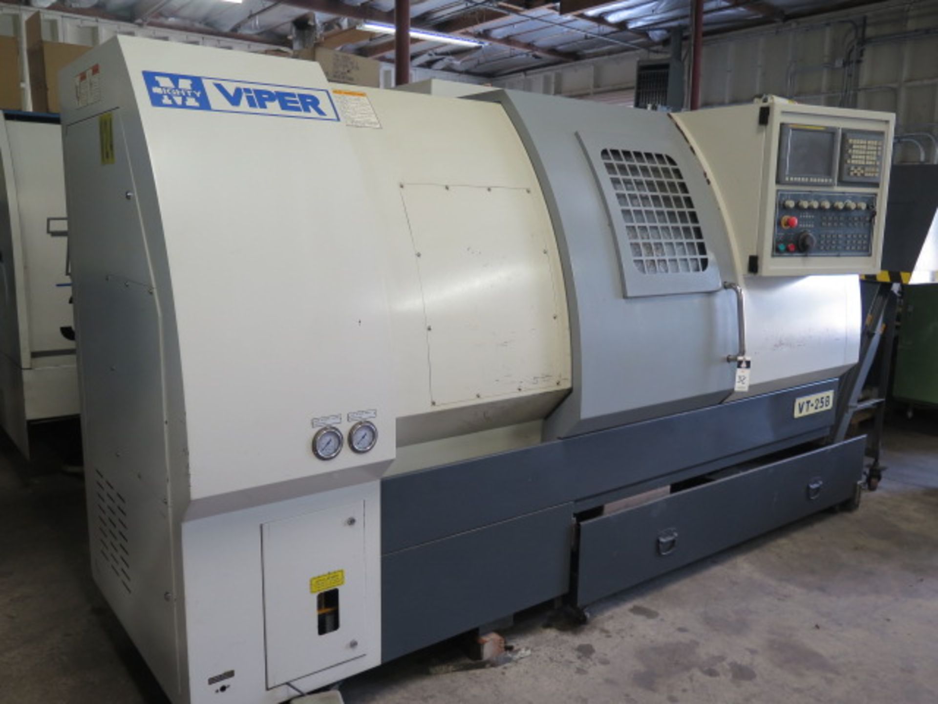 2010 Mighty Viper VT-25B CNC Turning Center s/n 4331011012 w/ Fanuc Series 0i-TD Cont, SOLD AS IS - Image 2 of 17