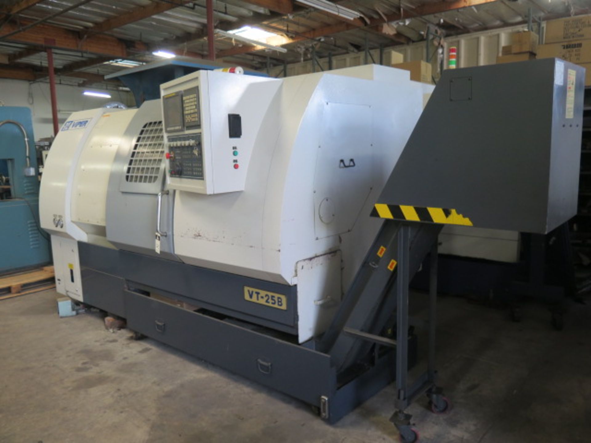 2010 Mighty Viper VT-25B CNC Turning Center s/n 4331011012 w/ Fanuc Series 0i-TD Cont, SOLD AS IS - Image 3 of 17